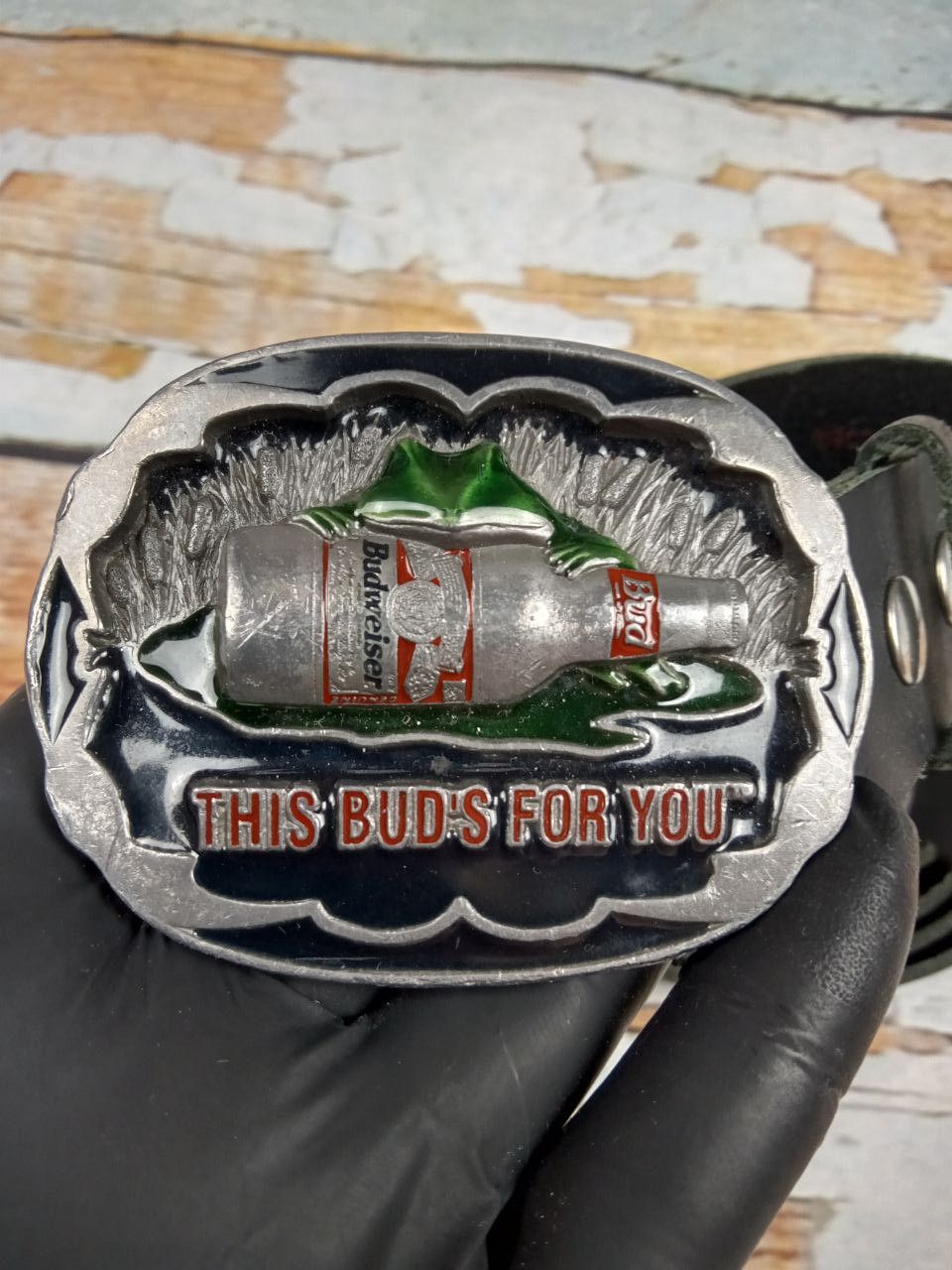 Vintage This Bud's For You Anheuser Busch Vintage Belt 1996 Size ONE SIZE - 3 Thumbnail