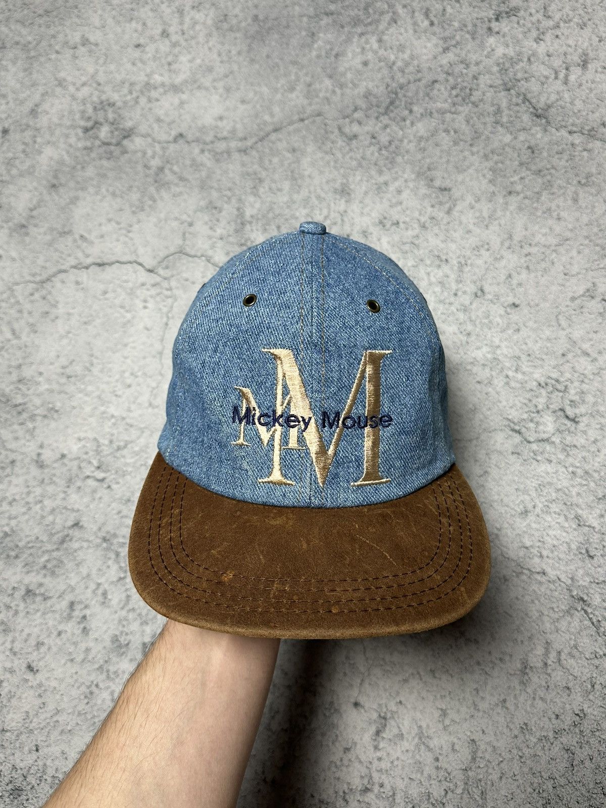 Mickey Mouse Vintage Mickey Mouse Goofys Disney Denim Cap Size ONE SIZE - 2 Thumbnail