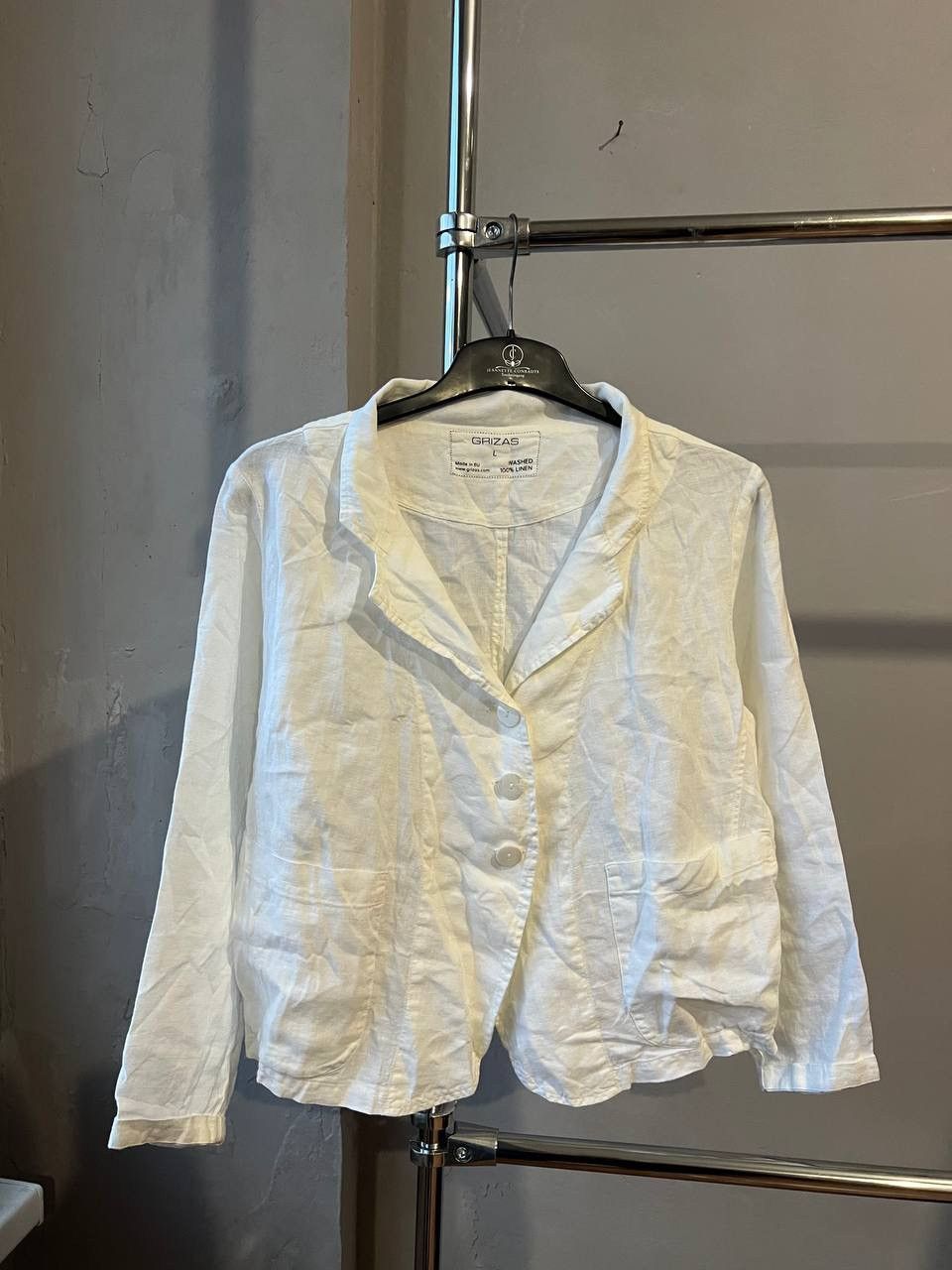 Japanese Brand GRIZAS LINEN WHITE RELAXED FIT BLAZER JACKET JAPANESE SIZE L Size L / US 10 / IT 46 - 3 Thumbnail