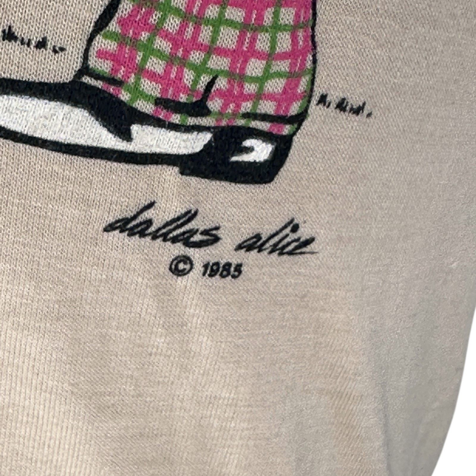 Hanes VTG Golf Lovers T-Shirt Men’s Medium Beige USA 80s Funny Tee Size US M / EU 48-50 / 2 - 3 Thumbnail
