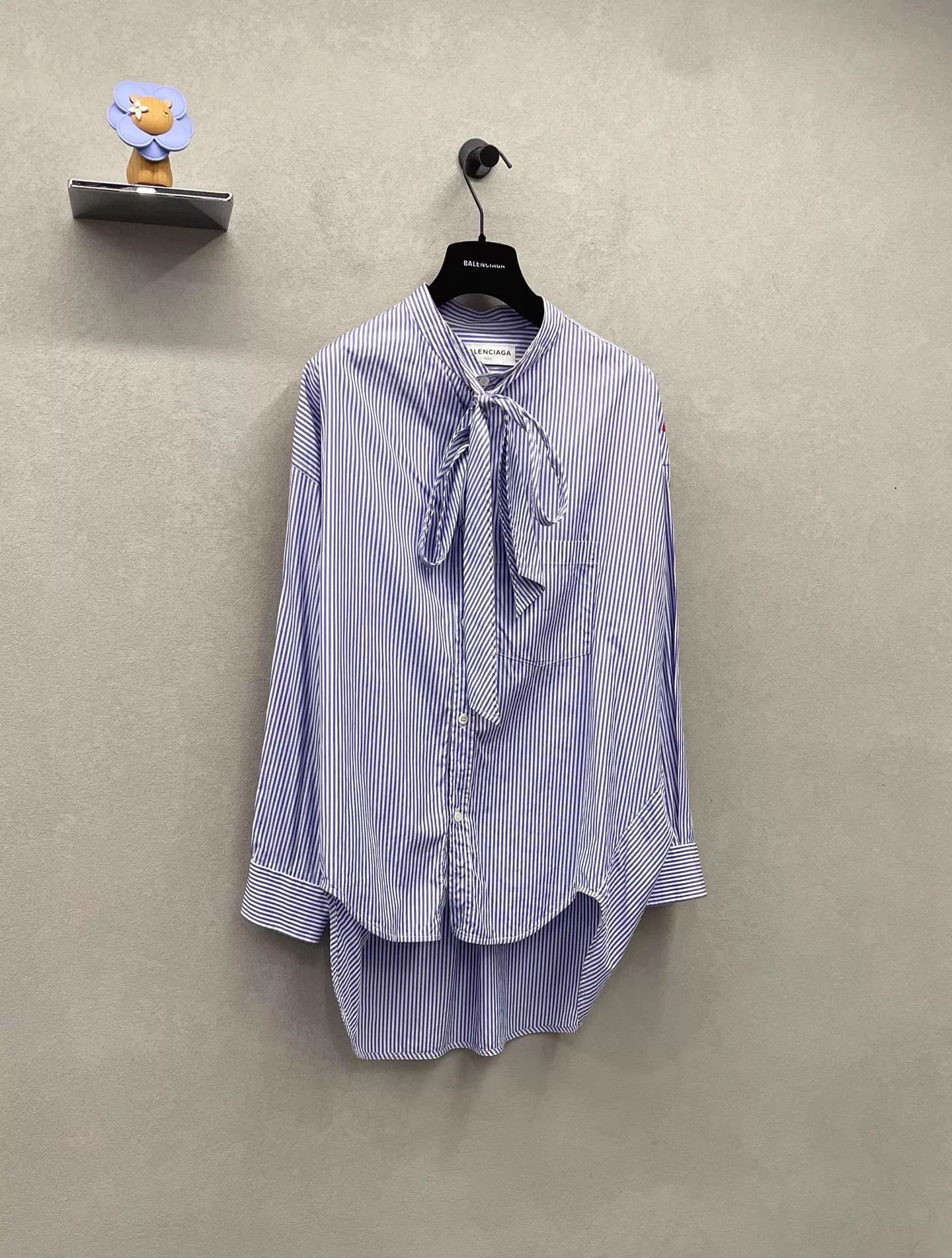 Balenciaga Balenciaga Blue Striped Shirt Size 34 Size XS / US 0-2 / IT 36-38 - 3 Thumbnail