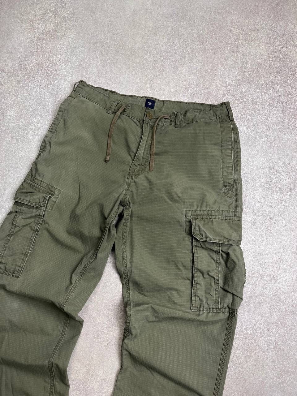 Gap × Vintage VINTAGE 90’s GAP BAGGY FLARED JAPANESE STYLE CARGO PANTS 36 Size US 36 / EU 52 - 3 Thumbnail