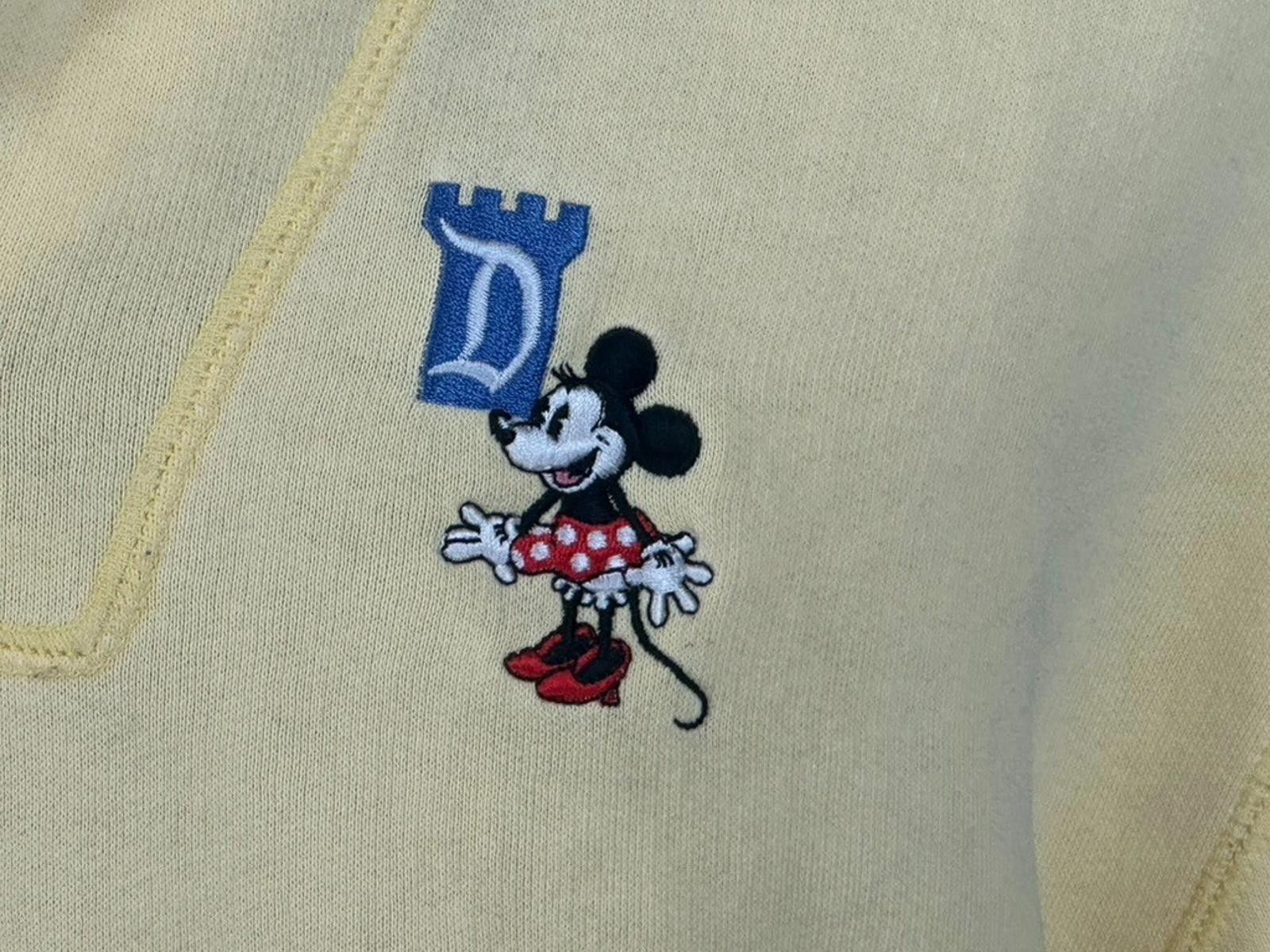 Disney Disneyland Minnie Mouse Embroidered Sweatshirt Yellow Medium Size M / US 6-8 / IT 42-44 - 2 Thumbnail