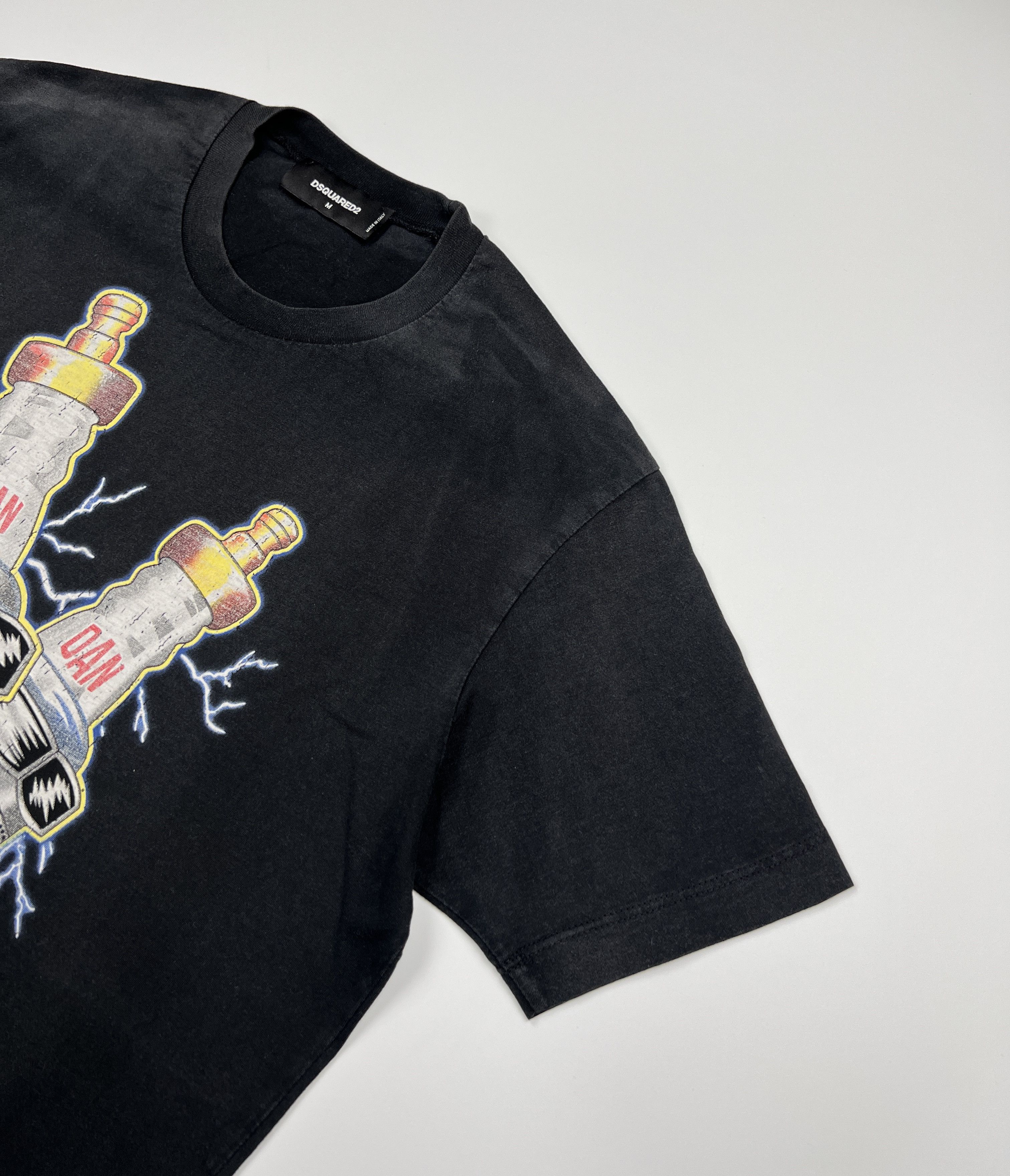 Dsquared2 Dsquared Sparkling Twins Faded Graphic Tee Size US M / EU 48-50 / 2 - 4 Thumbnail