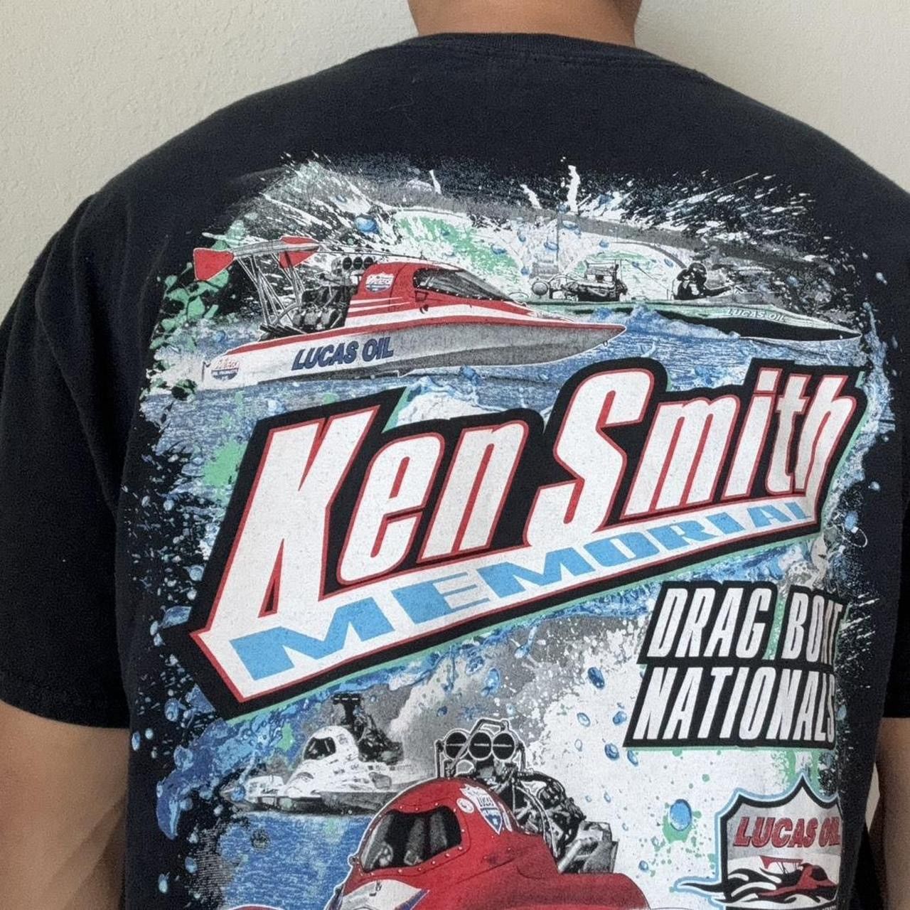 Vintage Vintage Ken Smith 2000s Racing Graphics Black Tee Shirt Size US XL / EU 56 / 4 - 3 Thumbnail