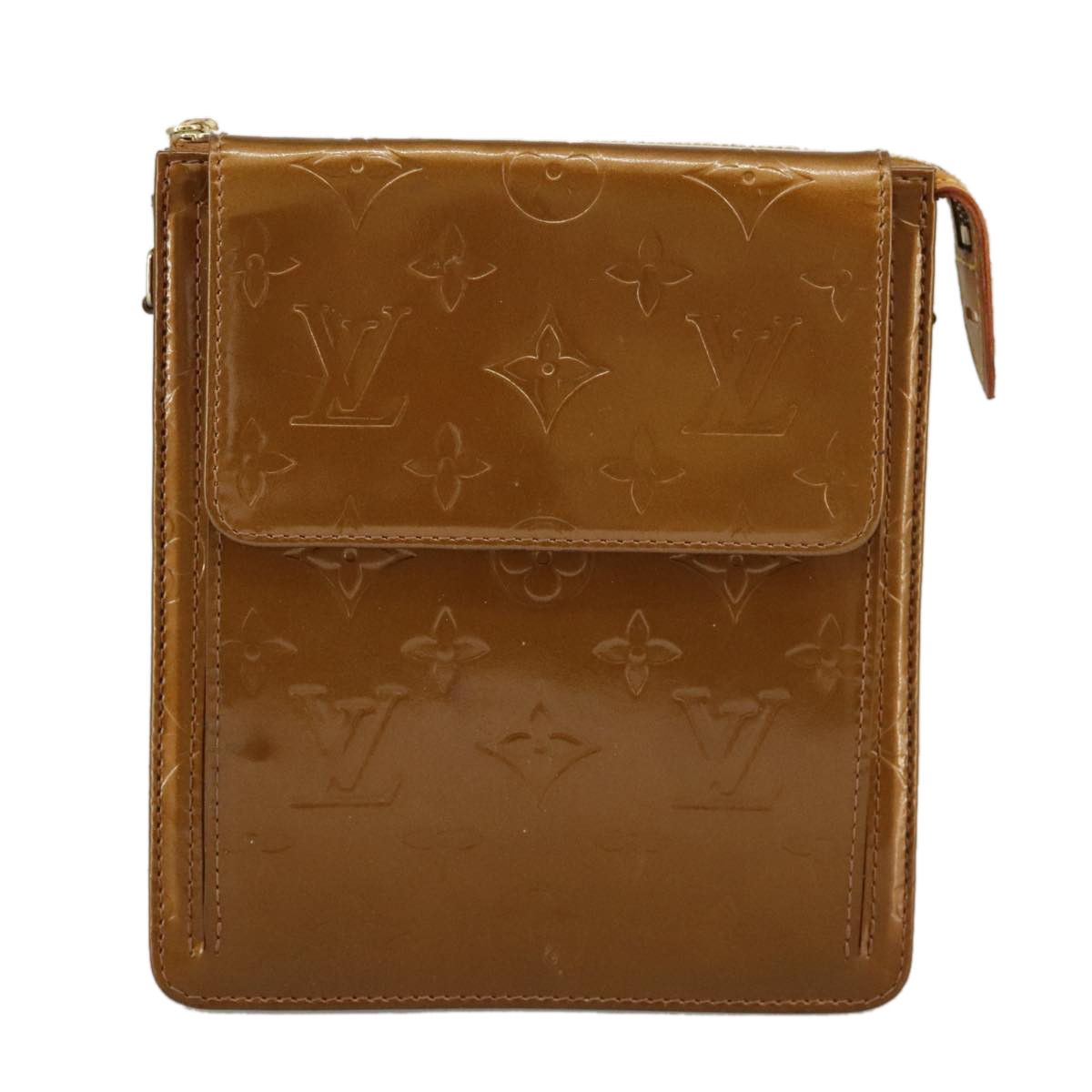 Louis Vuitton Mott Brown Patent Leather Clutch Bag (Pre-Owned) Size ONE SIZE - 1 Thumbnail