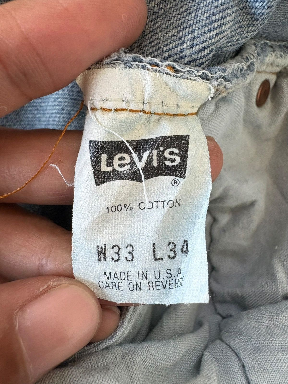 Levi's Vintage 90s Levis 501 Mud Wash Distressed Loose Jeans Size US 32 / EU 48 - 6 Thumbnail