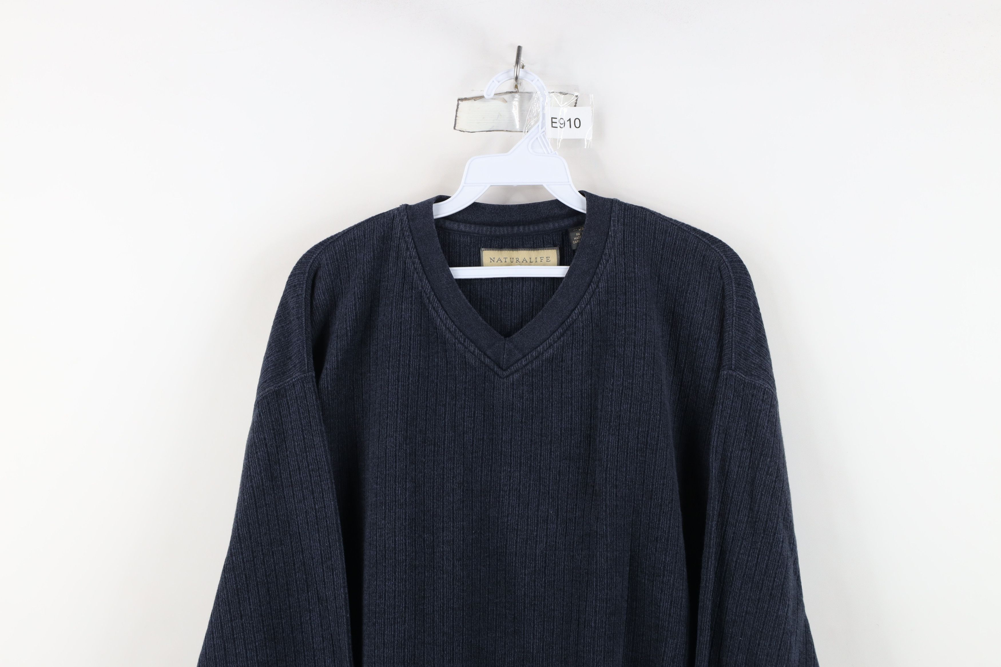 Vintage Vintage 90s Streetwear Heavyweight Knit Long Sleeve T-Shirt Size US XXL / EU 58 / 5 - 2 Thumbnail