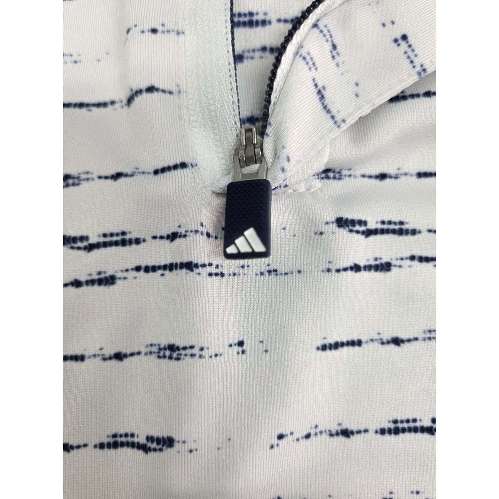 Adidas Adidas Polo Shirt 1/4 Zip Short Sleeve White/Blue Striped 2XL Men Big & Tall Shirt Mens Logo Zip Tailored Relaxed Fit Size US XXL / EU 58 / 5 - 5 Thumbnail