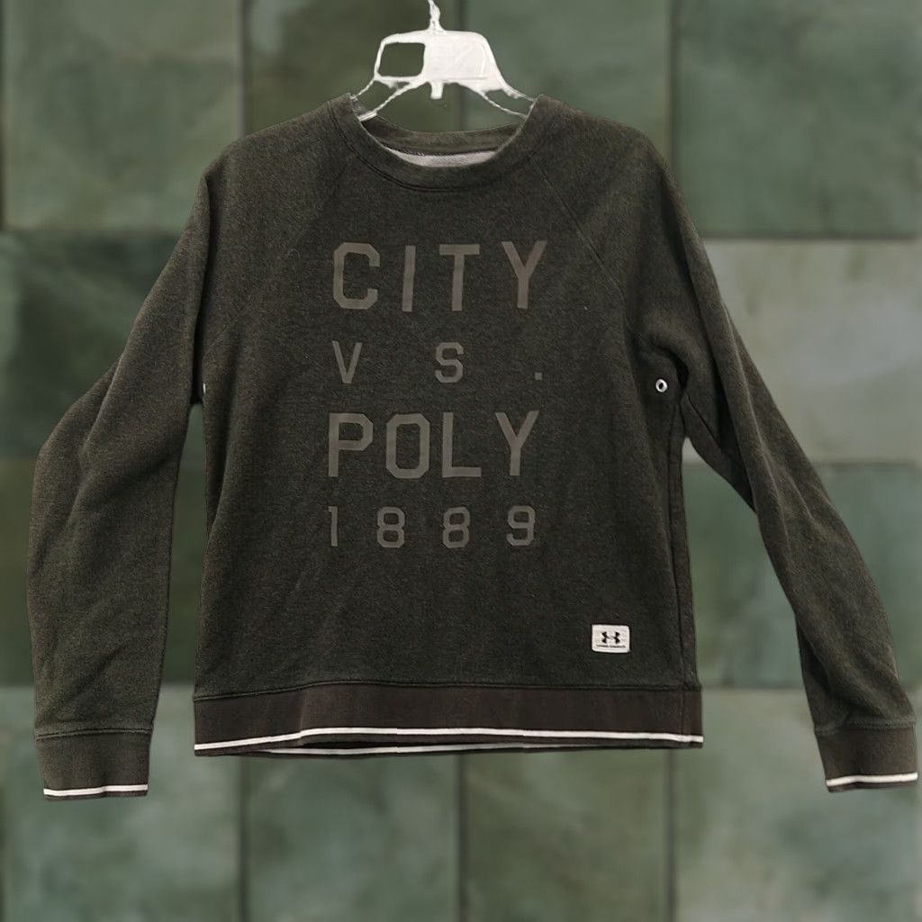 Under Armour Under Armour Legacy Crewneck Sweater Women's Size Large Dark Green City Vs Poly Size L / US 10 / IT 46 - 1 Thumbnail