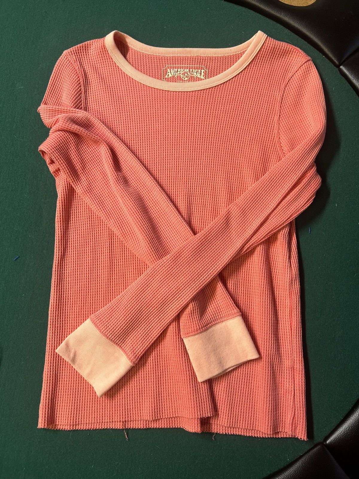 American Eagle Outfitters American Eagle Waffle Knit Thermal Long Sleeve - M Size M / US 6-8 / IT 42-44 - 1 Thumbnail