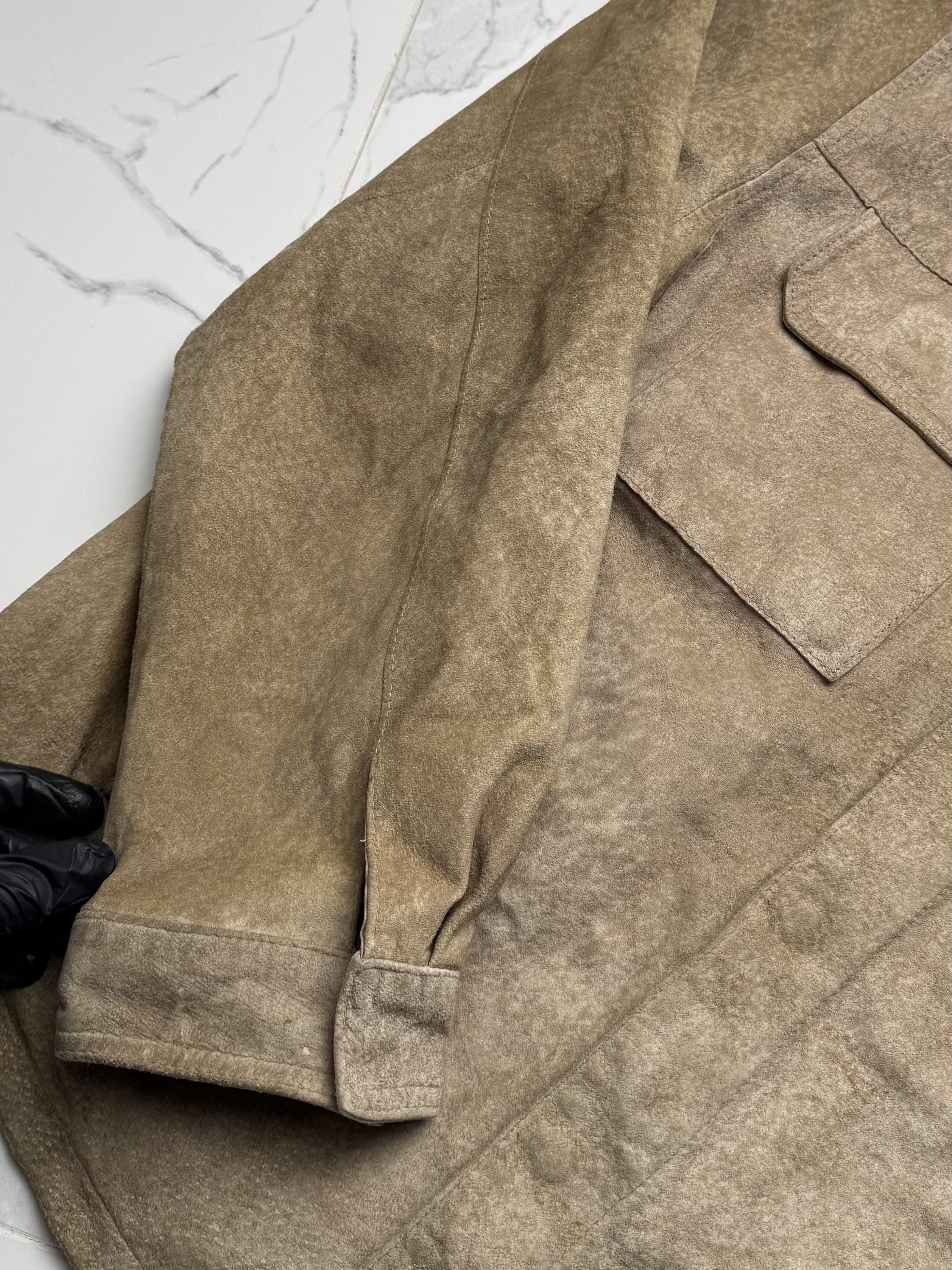 Genuine Leather Y2K Suede Leather Jacket Mens Overshirt Button Up Casual Size US M / EU 48-50 / 2 - 6 Thumbnail