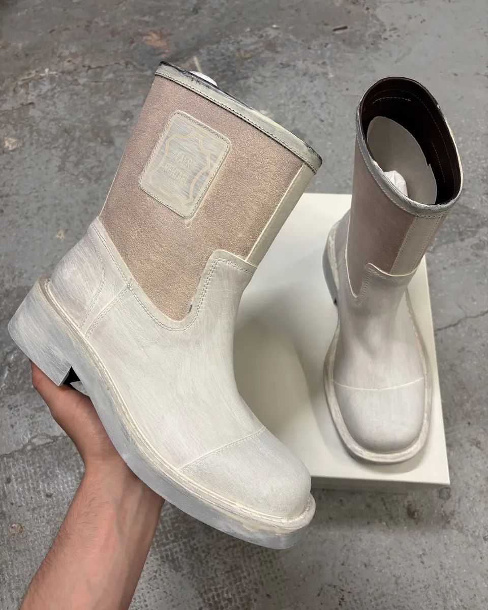 Margiela Painted White Boots