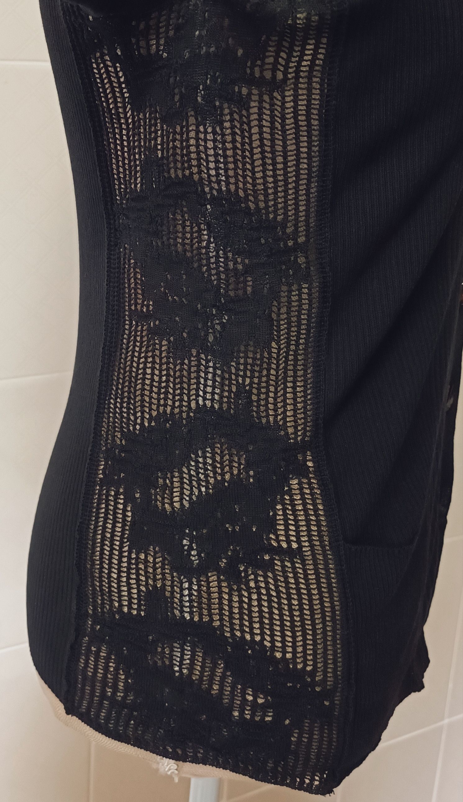 Jean Paul Gaultier 2000's - Black cotton jacket, with ribbed fabric Size M / US 6-8 / IT 42-44 - 5 Thumbnail