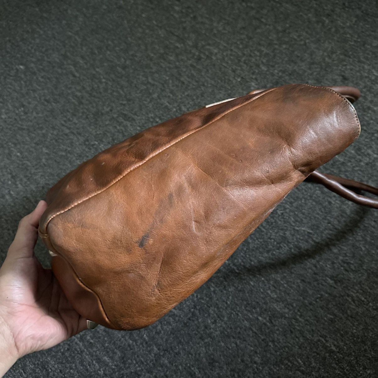 Genuine Leather FULL LEATHER PATINA TOTE BAG Size ONE SIZE - 8 Thumbnail