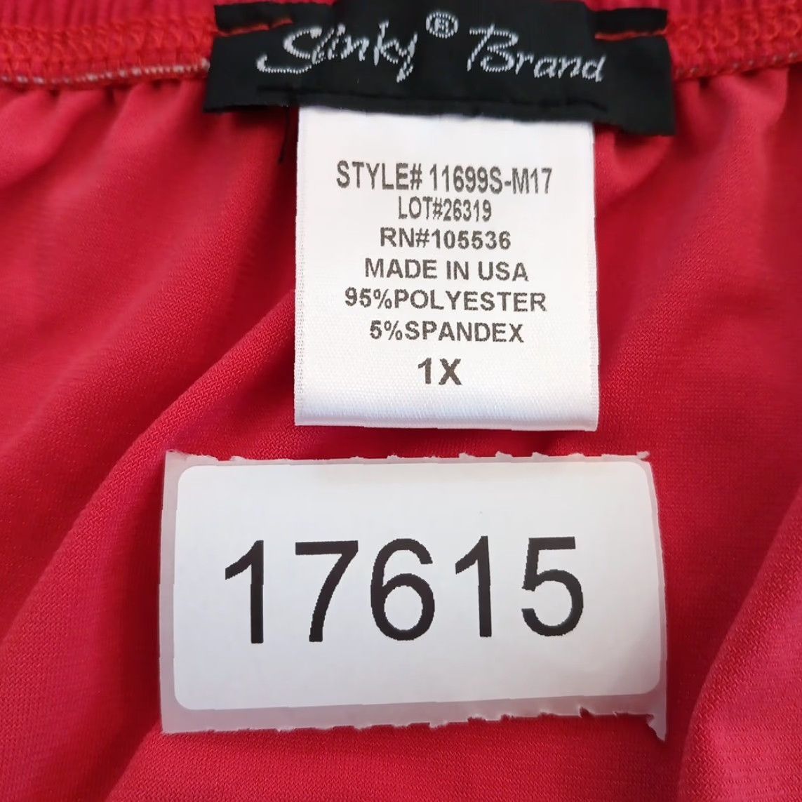 Doublet Slinky Brand Skirt Plus Size 1X Pink Maxi Long Pull On Elastic Waist Slit Women Size 40" / US 18 - 7 Thumbnail
