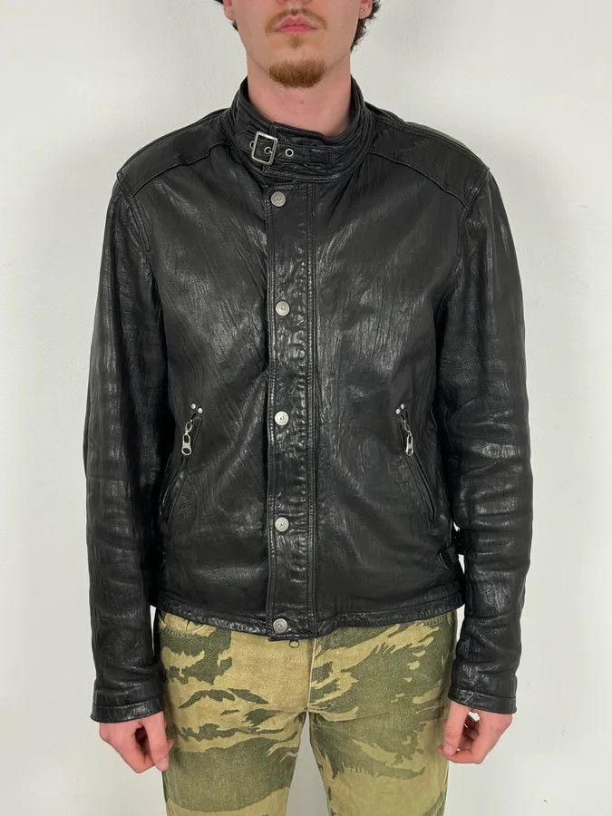 Armani 2000s Armani Prenium Black Leather Jacket Size US L / EU 52-54 / 3 - 1 Thumbnail