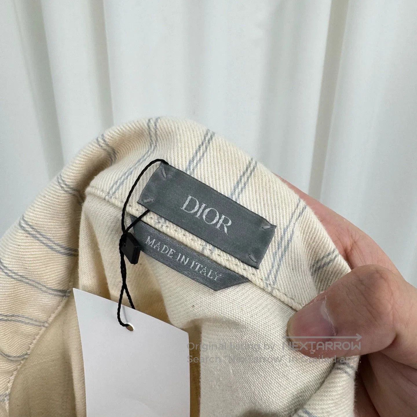 Dior Dior 25 Beige Striped Denim Jacket. Size US M / EU 48-50 / 2 - 6 Thumbnail