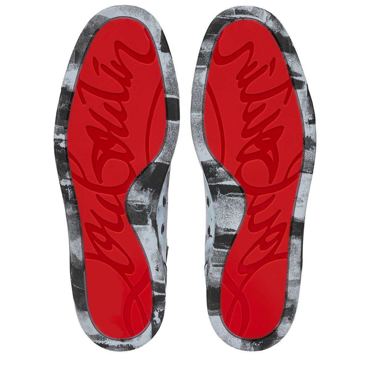 Christian Louboutin o1s1wg110924 Louis Orlato Flat High Sneaker in Black/White Size US 8 / EU 41 - 5 Thumbnail