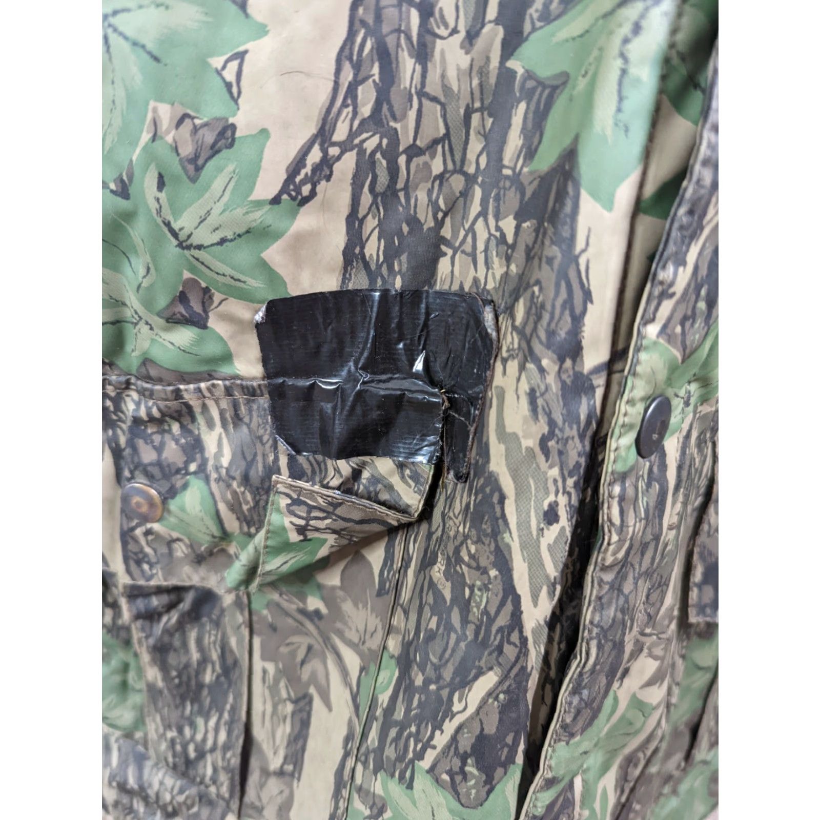 Rains VINTAGE Duck Bay CAMO Hunting Rain Coat Jacket Waterproof w/ Hood XL Mens Waterproof, Camouflage, PVC Rain Coat, Hunting Jacket Size US XL / EU 56 / 4 - 3 Thumbnail