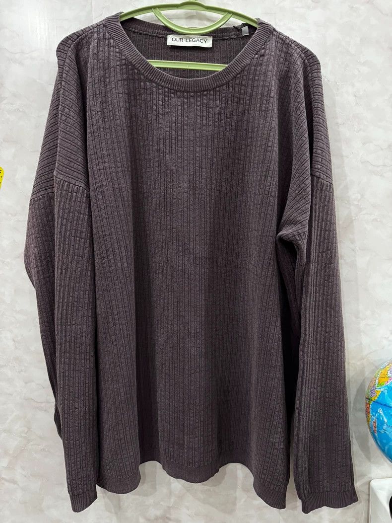Our Legacy Our Legacy Long Sleeve Knit Sweater in Purple - dmc Size US M / EU 48-50 / 2 - 1 Thumbnail