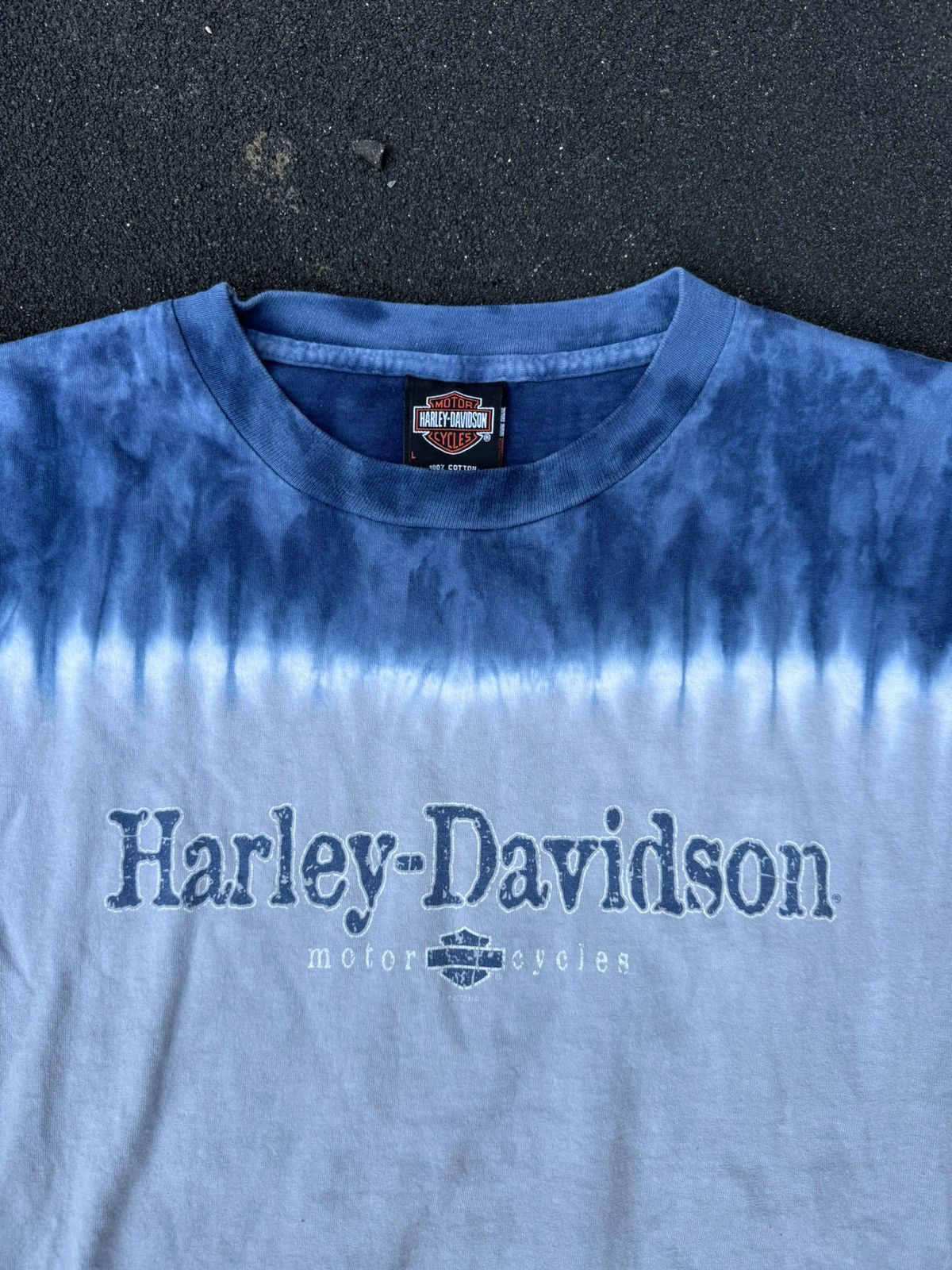 Harley Davidson × Vintage 90s Vintage Harley Davidson Tie Dye Longsleeve Tee L Size US L / EU 52-54 / 3 - 3 Thumbnail