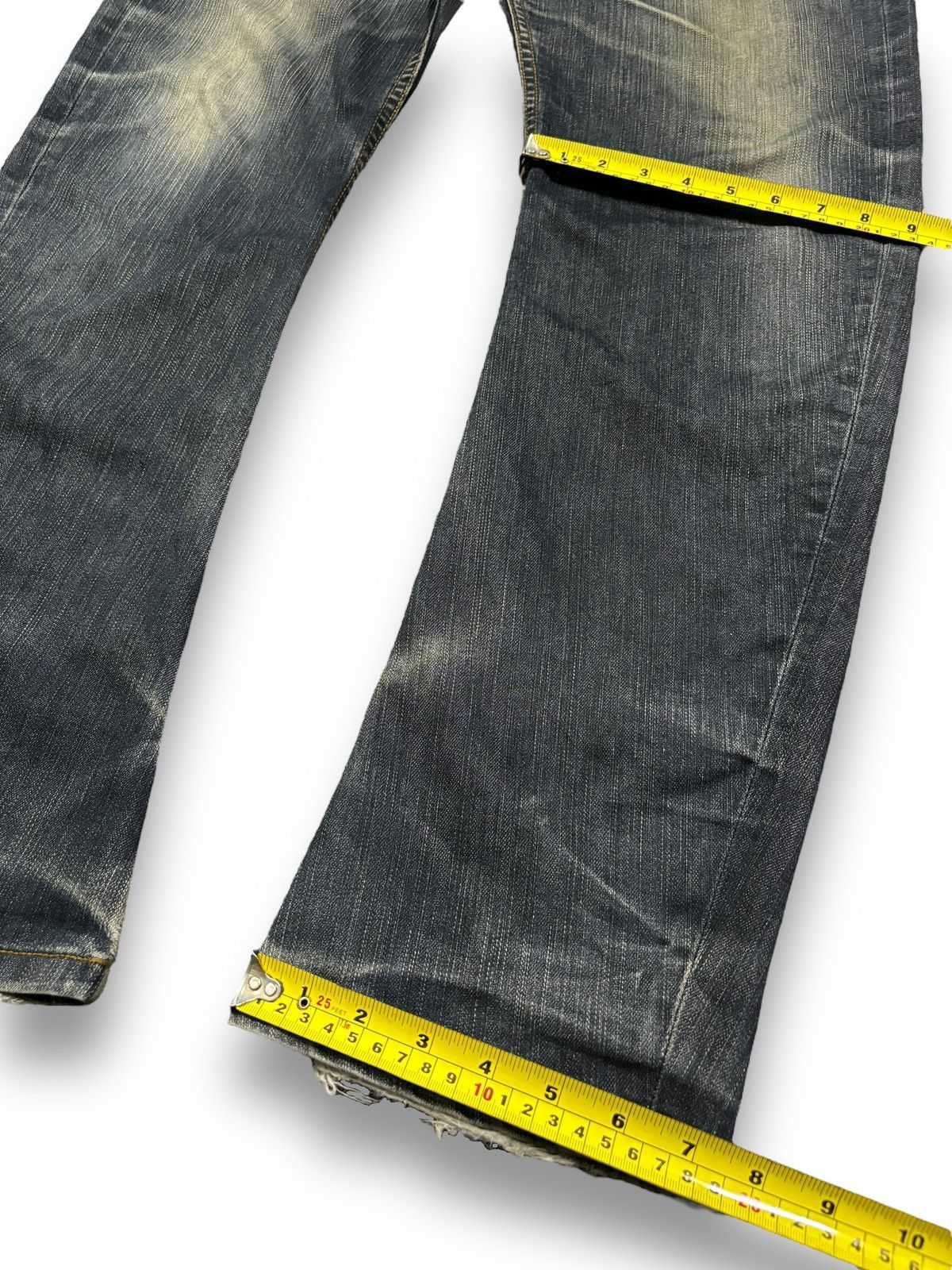 Element Vintage Element Faded Slim Straight Curved Distressed Jeans Size US 31 - 19 Thumbnail