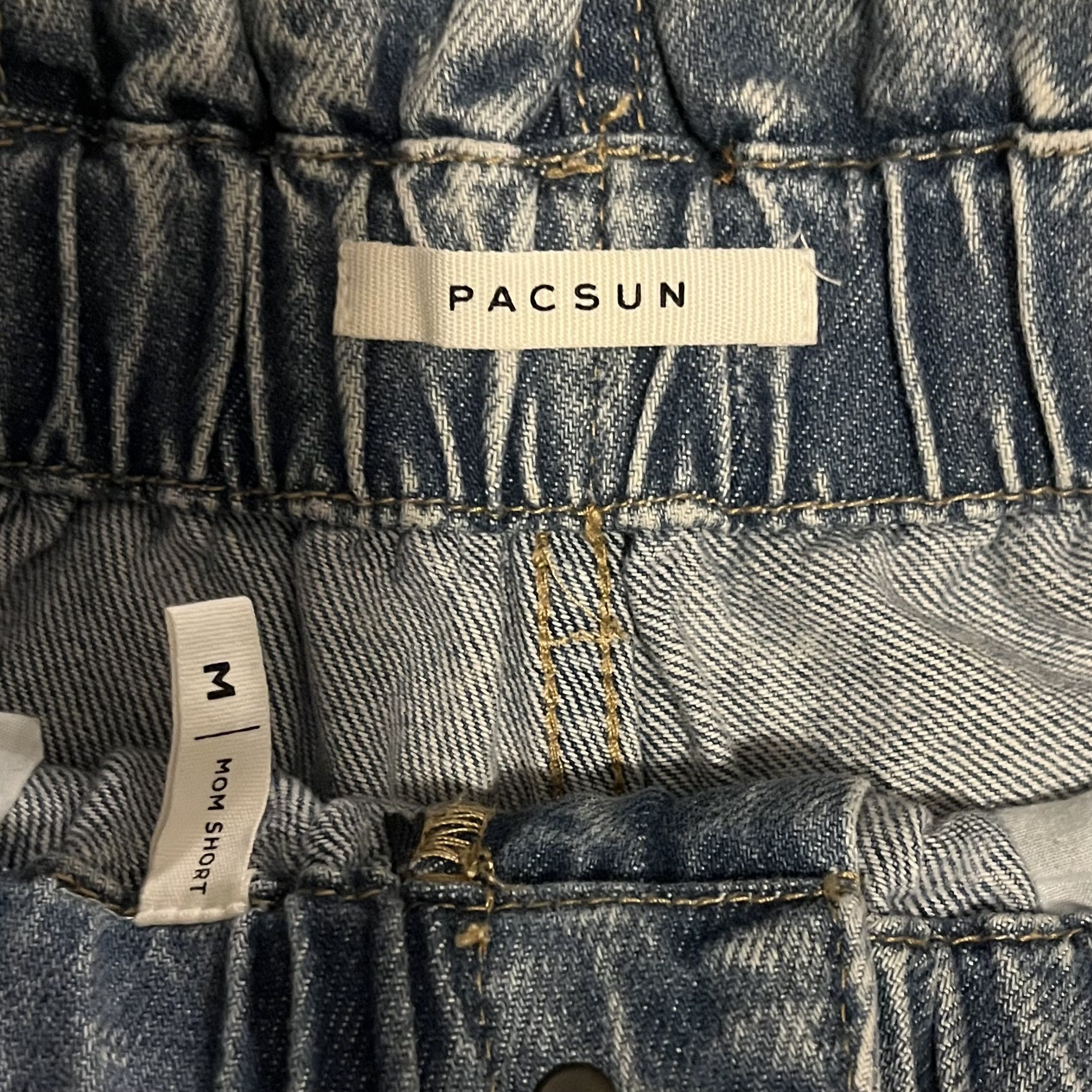 Pacsun PacSun Los Angeles High Waisted Blue Denim Shorts Size 30" / US 8 / IT 44 - 5 Thumbnail