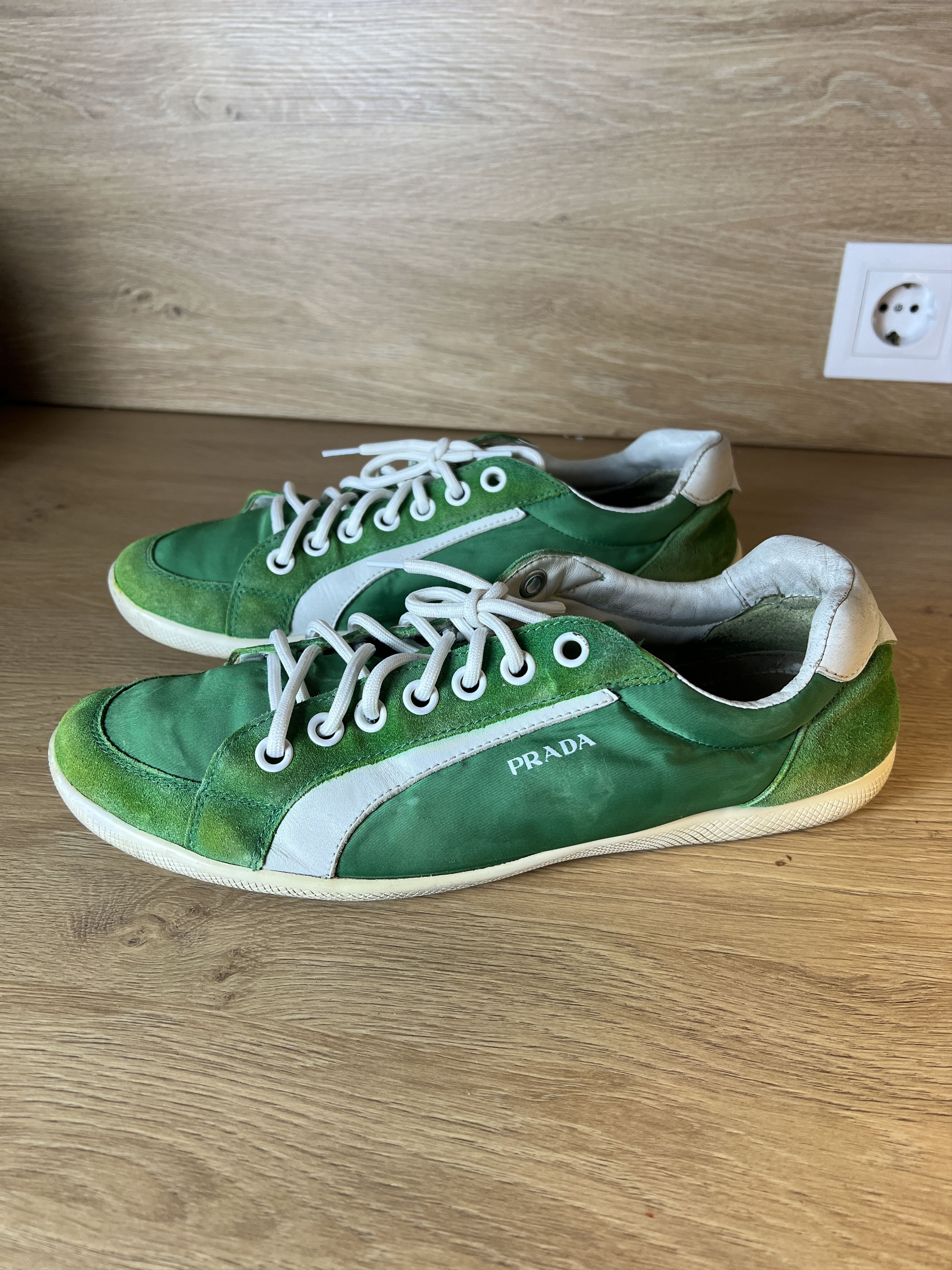 Prada PRADA SNEAKERS GREEN RED TAB Size US 9 / EU 42 - 3 Thumbnail