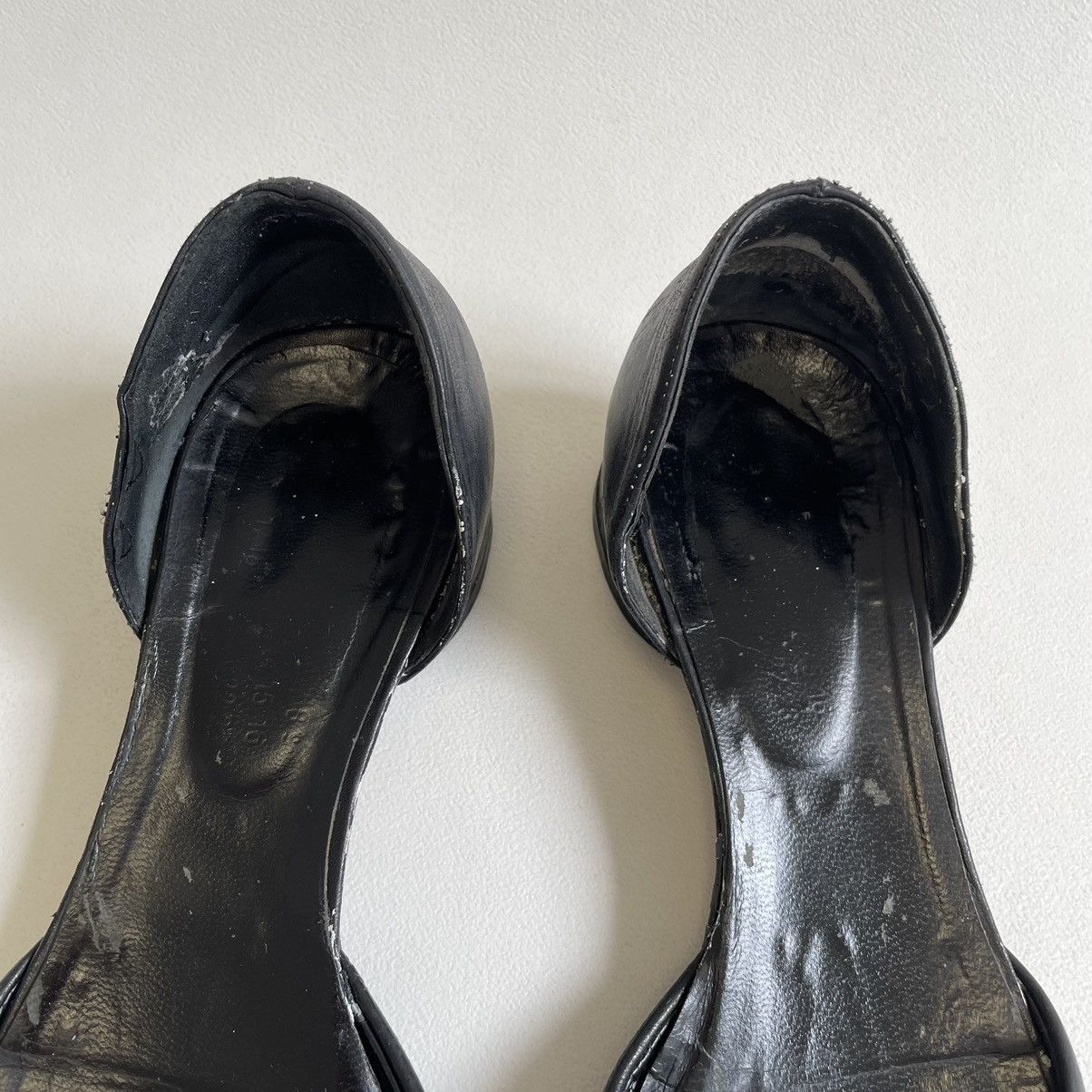 Maison Margiela 1990s Black Painted Mule Tabi Shoes Size US 8 / IT 38 - 7 Thumbnail