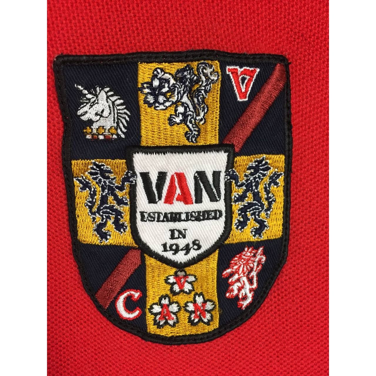 Japanese Brand VAN JAC The Young At Heart Long Sleeve Rugby Polo Tee Size US L / EU 52-54 / 3 - 4 Thumbnail