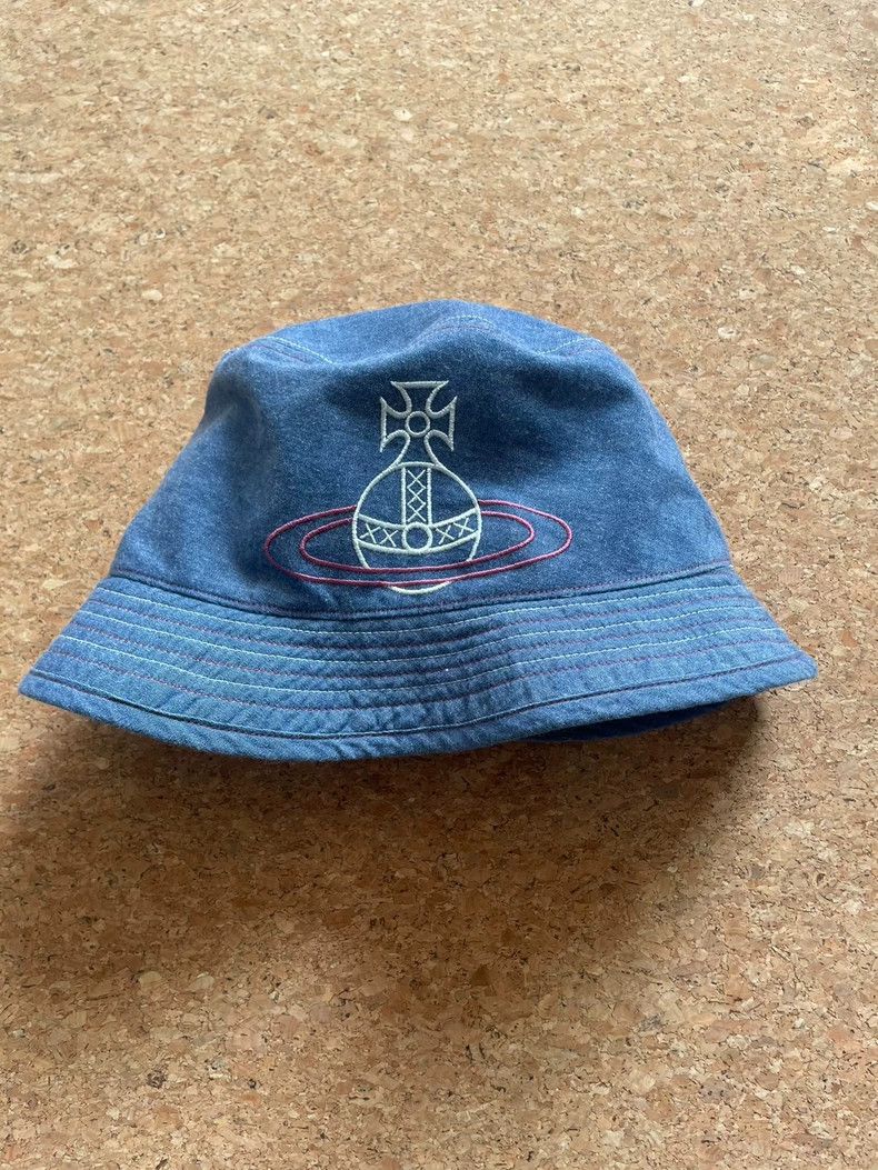 Vivienne Westwood Denim Bucket Hat Fisherman Hat Head Circ