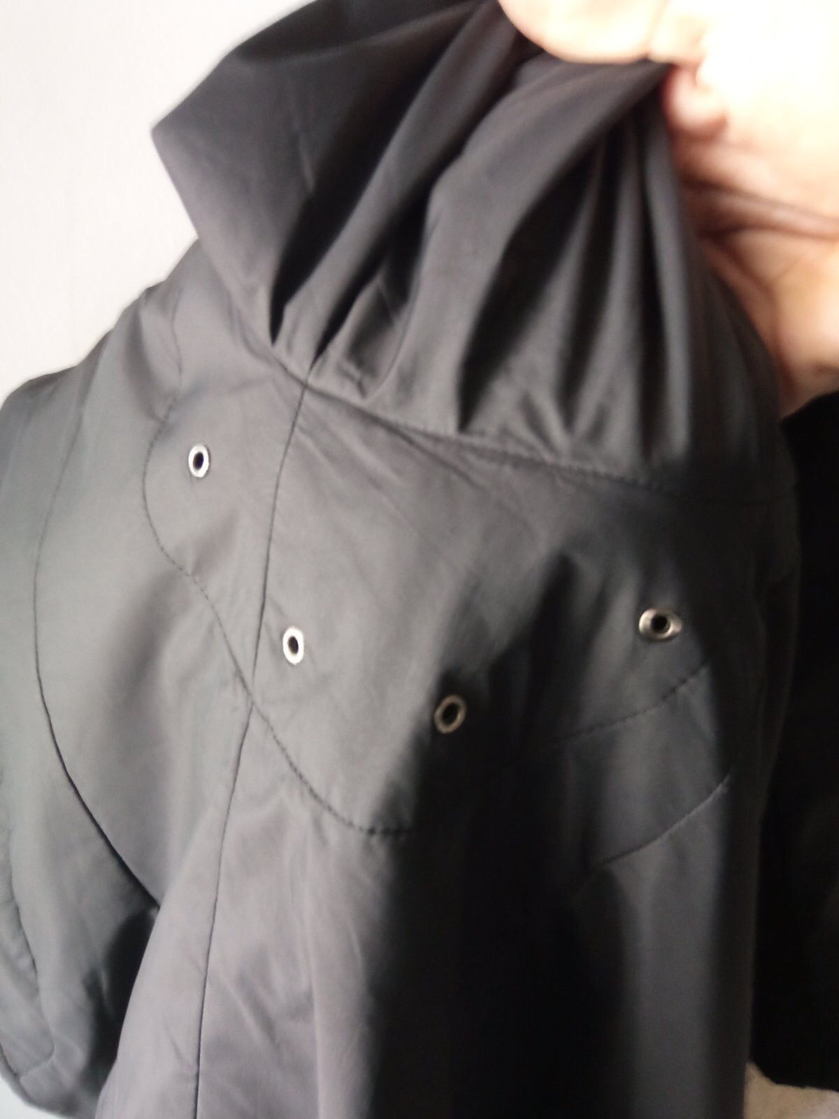 Prada Prada - Vintage Nylon Black Leather Tab Blazer Size US M / EU 48-50 / 2 - 14 Thumbnail