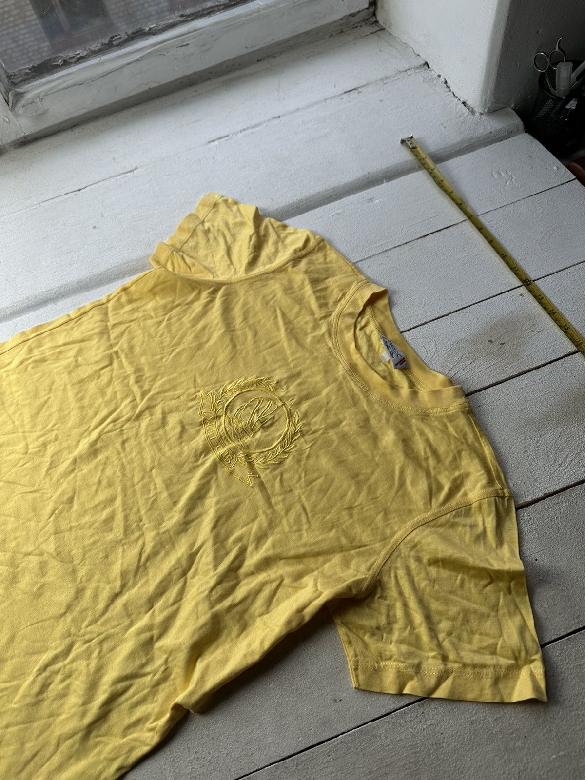 Vintage 🚨 YACHT CLUB LIGHT YELLOW VNTG MONACO RARE BIG LOGO Size US M / EU 48-50 / 2 - 2 Thumbnail