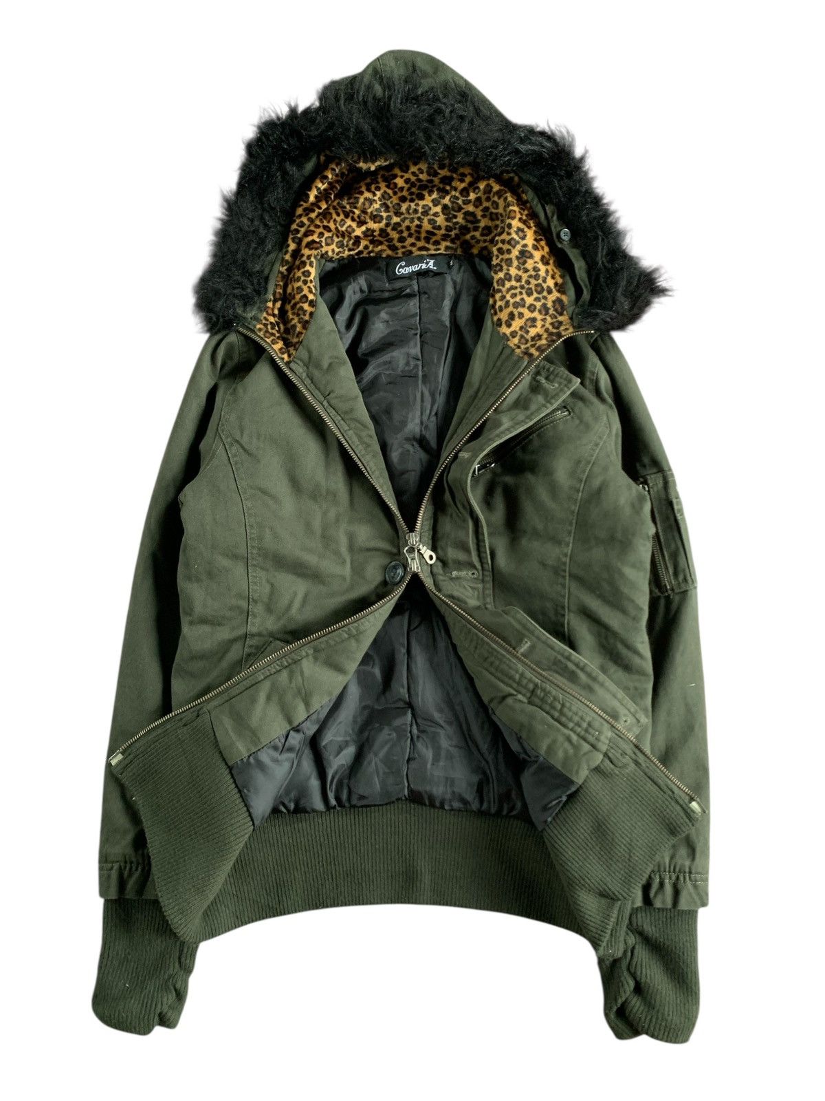 Japanese Brand Y2k Cavaria faux fur seditionaries leopard iner jacket Size US S / EU 44-46 / 1 - 1 Thumbnail