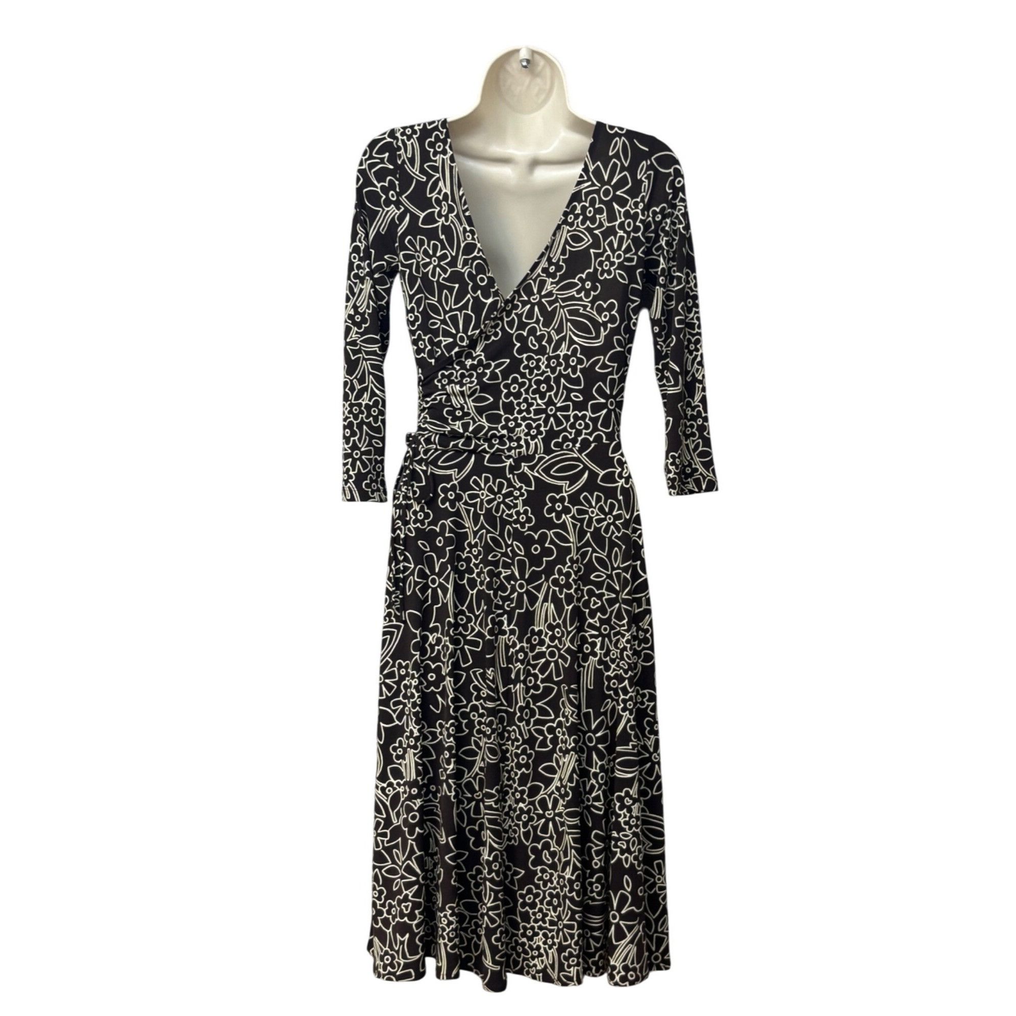 Other London Times Floral Surplice Neckline/backline dress with 3/ Size S / US 4 / IT 40 - 4 Thumbnail