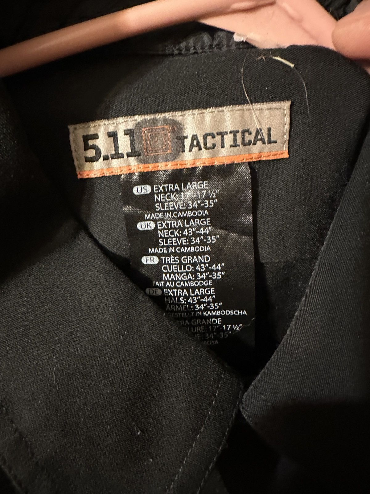 5.11 New 5.11 Tactical Men's XL Black Long Sleeve Zipper Flex-Tac Size US XL / EU 56 / 4 - 5 Thumbnail