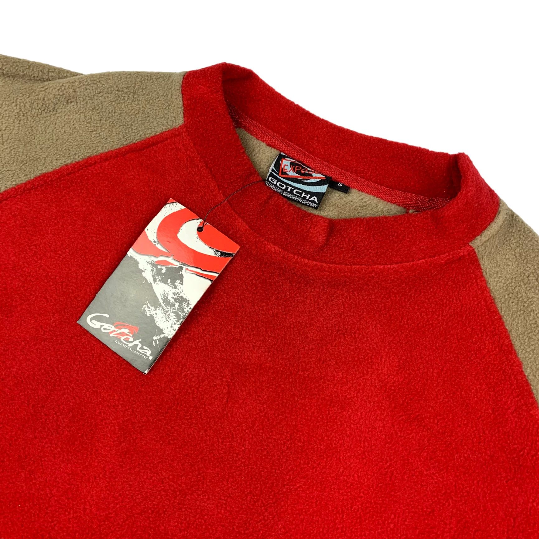 Gotcha VINTAGE Gotcha Sweatshirt Pullover Shirt Crewneck Regular Red Tan Men S Size US S / EU 44-46 / 1 - 2 Thumbnail