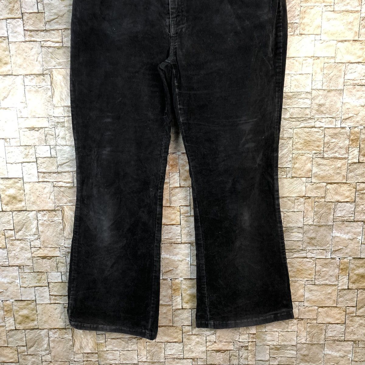 Japanese Brand Top Valu Coduroy Black Casual Pants #A1127 Size US 30 / EU 46 - 3 Thumbnail