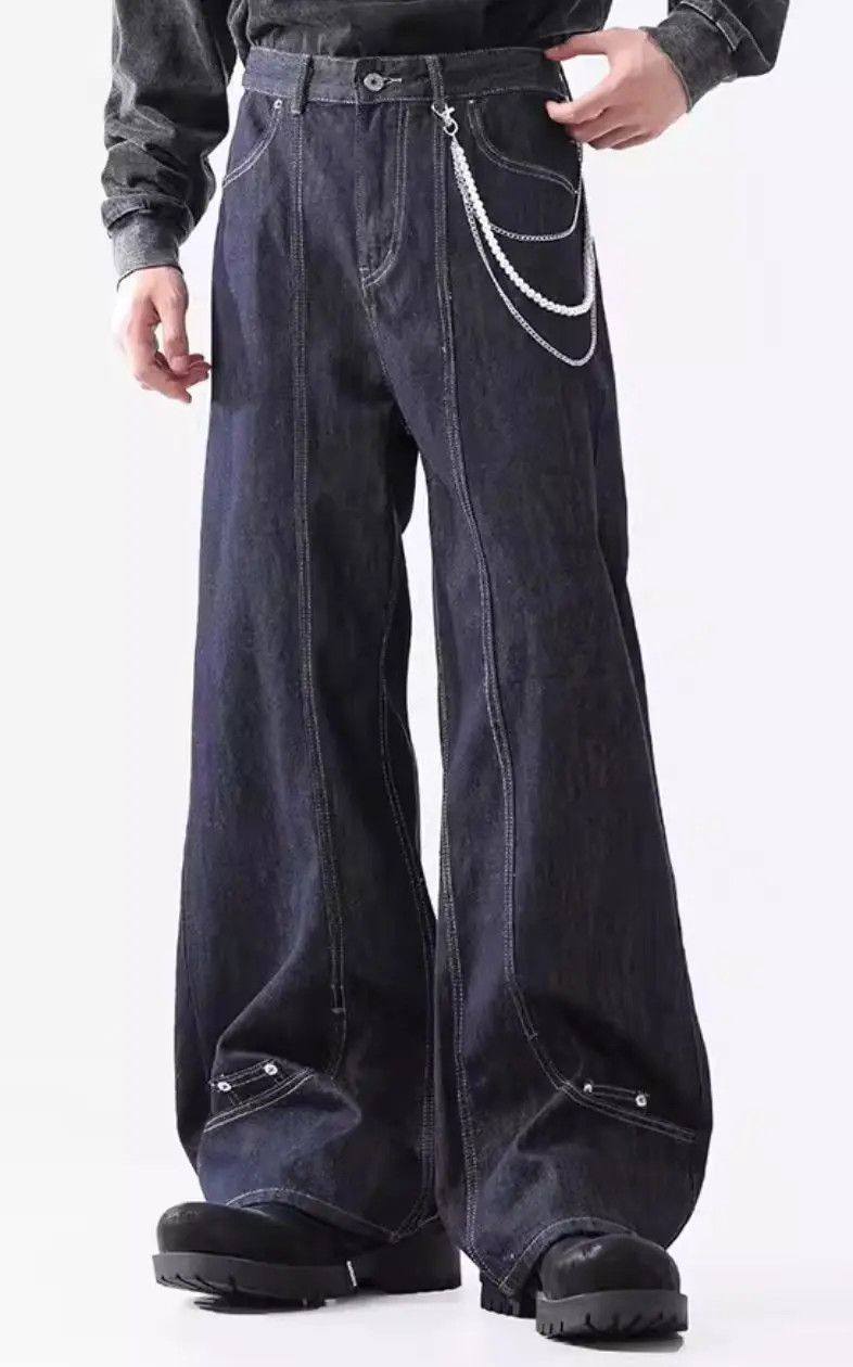 Designer × Japanese Brand Vintage Hip Hop Punk Loose Casual Pants Size US 33 - 1 Thumbnail
