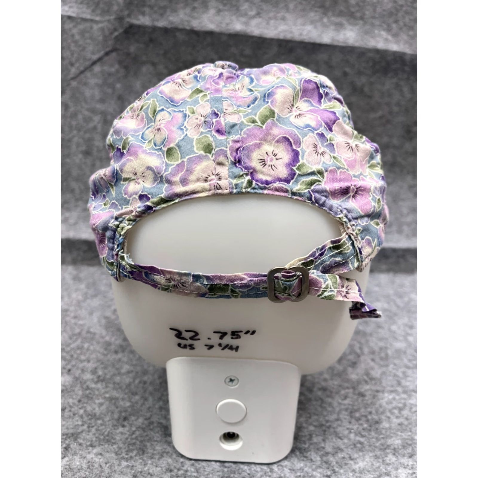 Vintage Purple Floral Adjustable Baseball Cap Women Outdoor Beach Casual Size ONE SIZE - 6 Thumbnail