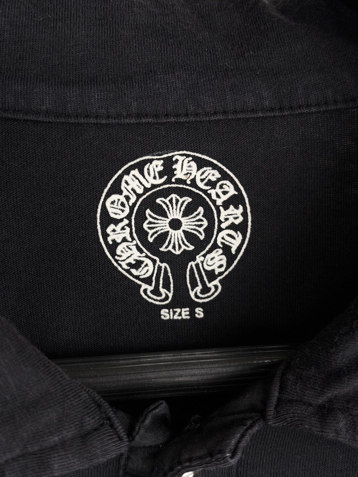 Chrome Hearts Chrome Hearts Vintage Silver Button Horseshoe Polo Shirt Size US S / EU 44-46 / 1 - 6 Thumbnail