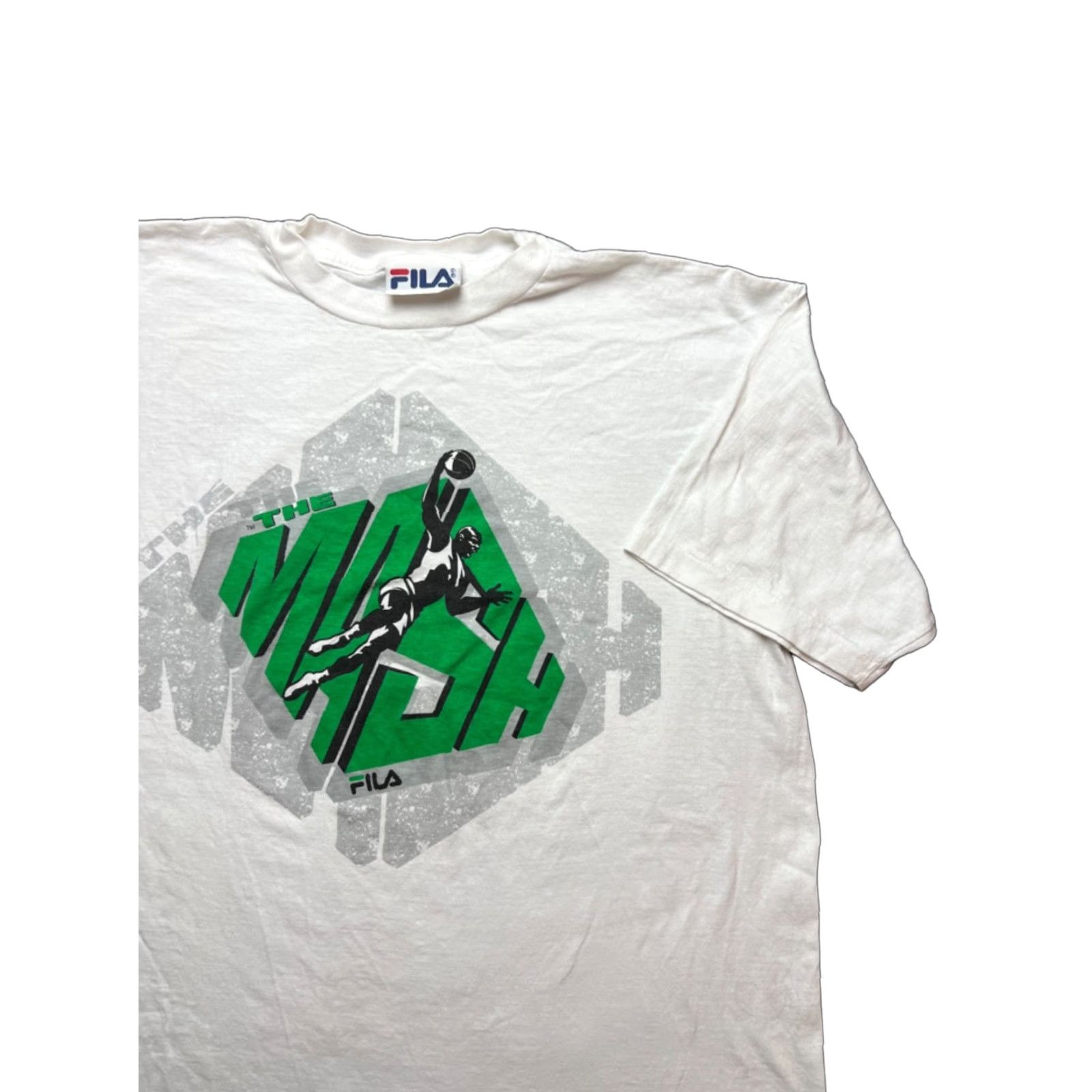 Fila VINTAGE FILA Jamal Mashburn Graphic Shirt L Men White Short Sleeve T-Shirt Size US L / EU 52-54 / 3 - 1 Thumbnail