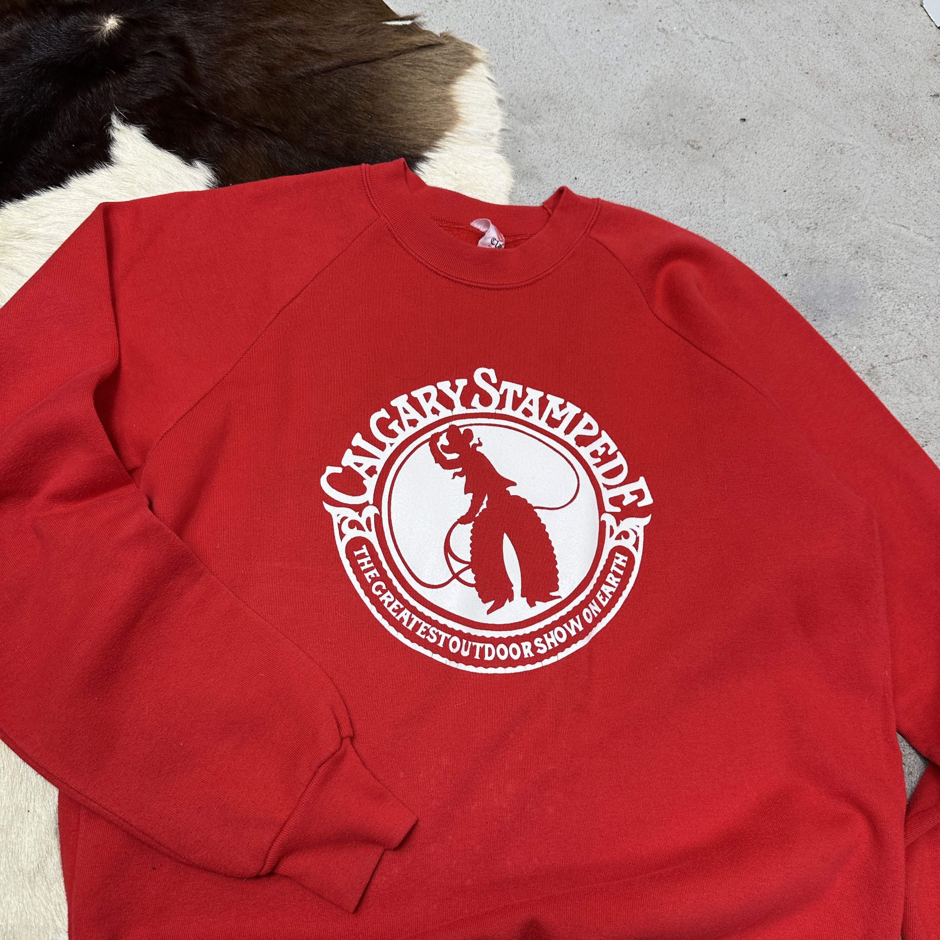 Vintage Vintage Casual Streetwear Cowboy Show Sweatshirt 80s Size US L / EU 52-54 / 3 - 3 Thumbnail