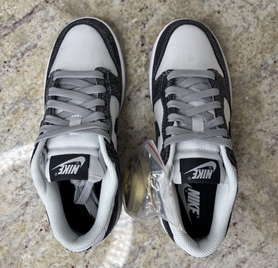 Nike Size 6W/4.5M-NEW Nike Dunk Low Golden Gals Metallic Silver Size US 6 / IT 36 - 6 Thumbnail