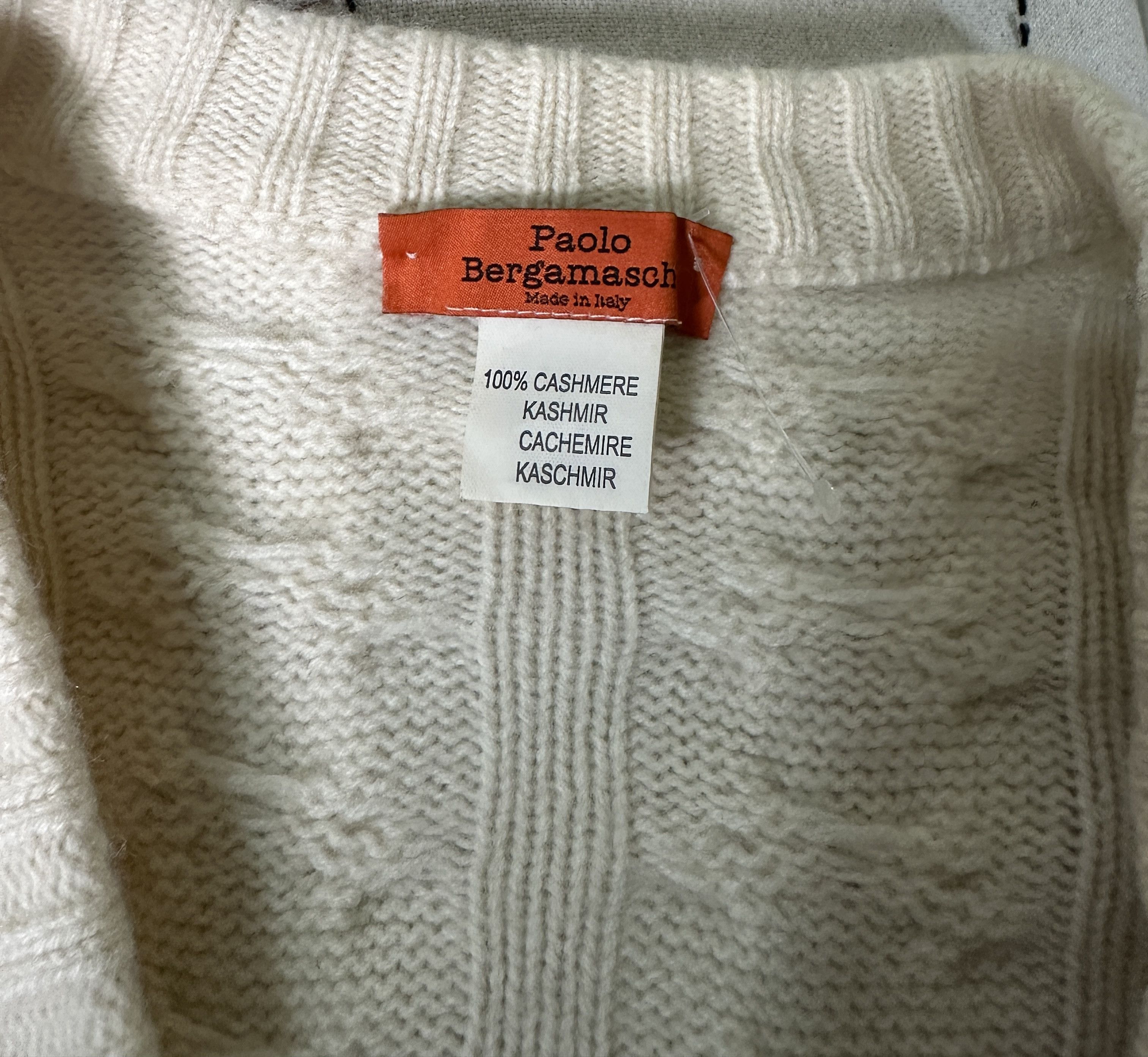 Other Paolo Bergamaschi Cashmere Jumper Ivory Size M / US 6-8 / IT 42-44 - 5 Thumbnail