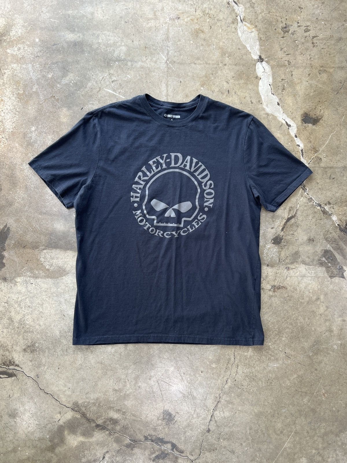 Harley Davidson × Vintage Harley Davidson Skull Logo Motorcycles Tee XL Size US XL / EU 56 / 4 - 2 Thumbnail