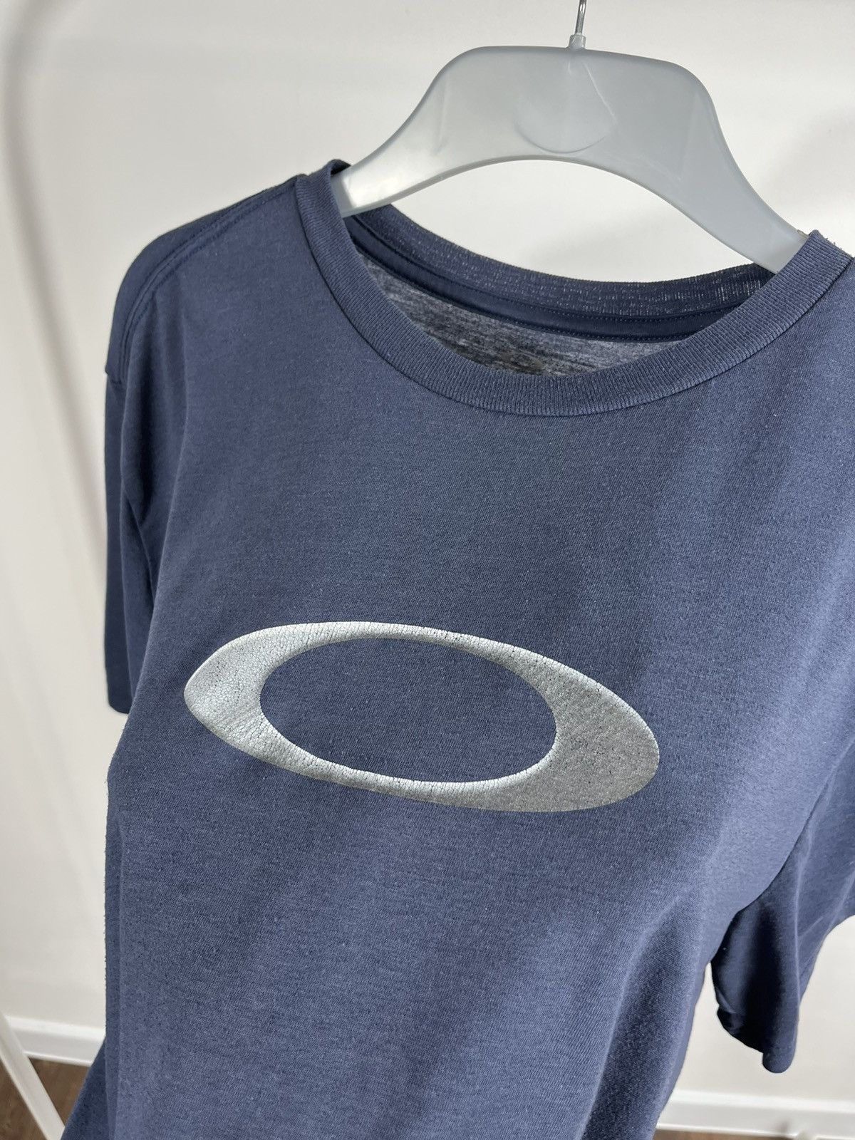 Oakley Oakley Logo T-Shirt XL Navy Blue Regular Fit Vintage Style Size US XL / EU 56 / 4 - 5 Thumbnail