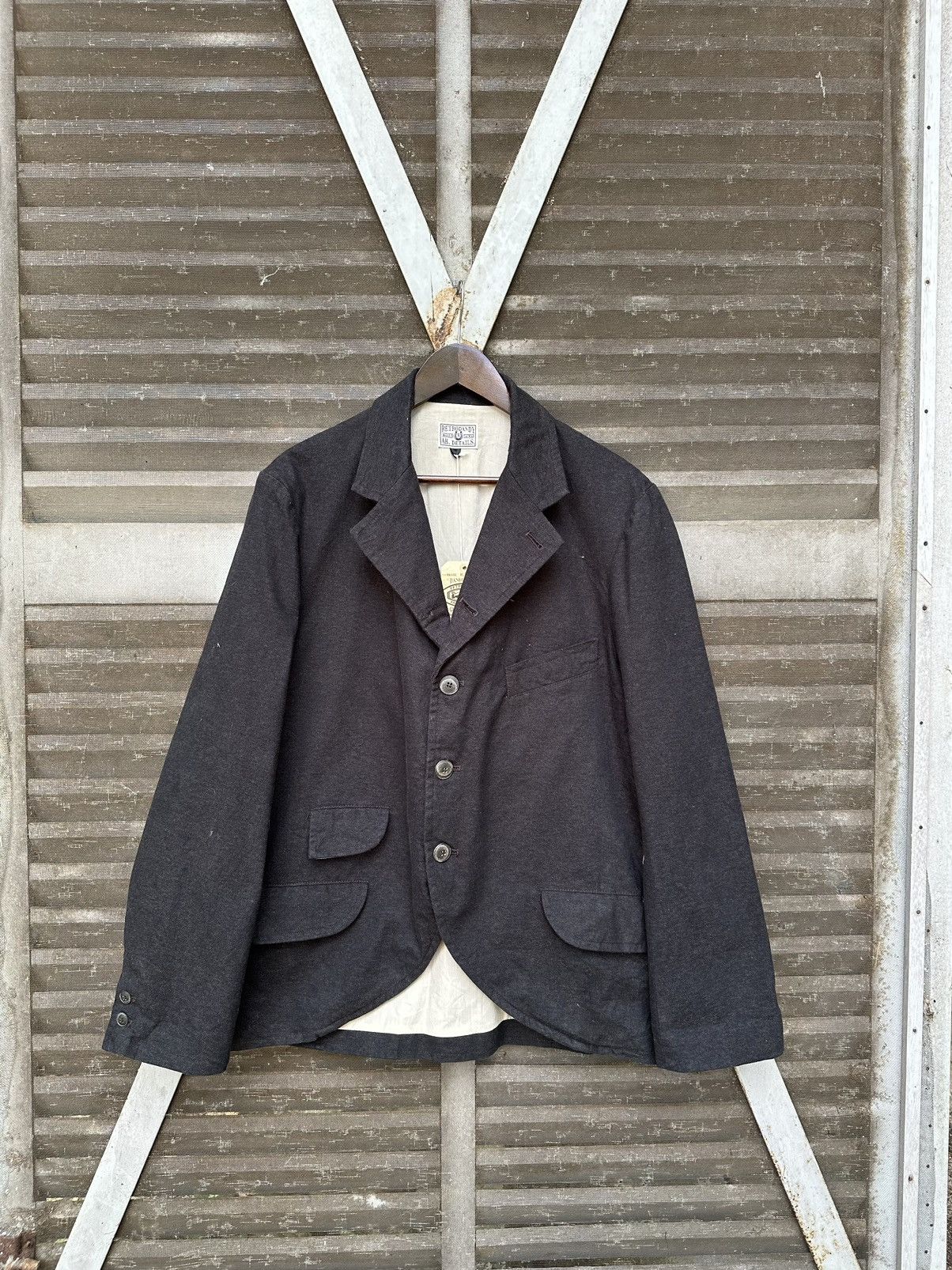 Vintage 👹RetroDandy Rare Design Wool Blazer Jacket Size US M / EU 48-50 / 2 - 3 Thumbnail