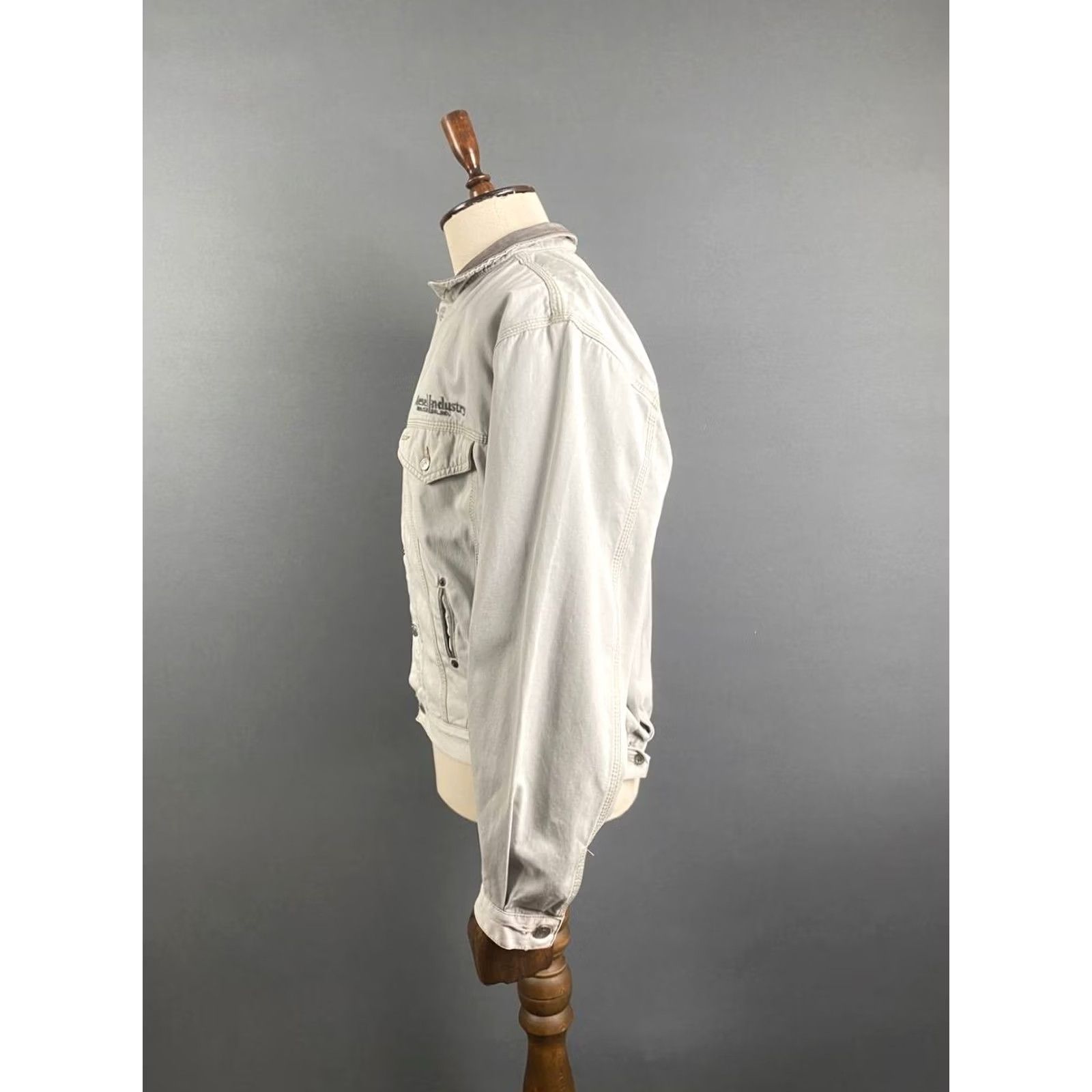 Diesel Diesel Jacket Trucker Mens Regular Gray Denim Cotton Long Sleeve Button Up M Size US M / EU 48-50 / 2 - 4 Thumbnail